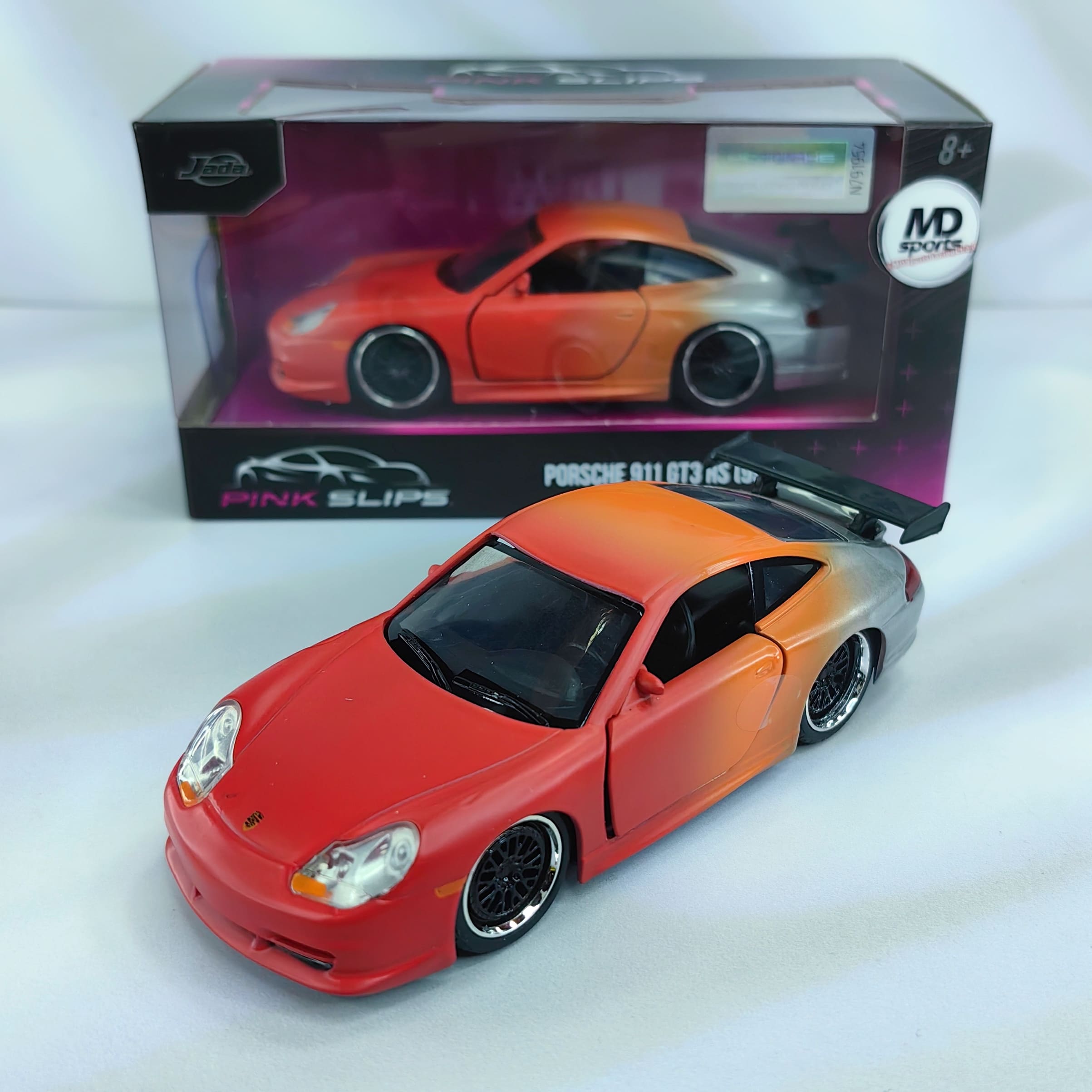 Auto Colección Pink Slips Porsche 911 GT3 Naranjo Jada 1:32