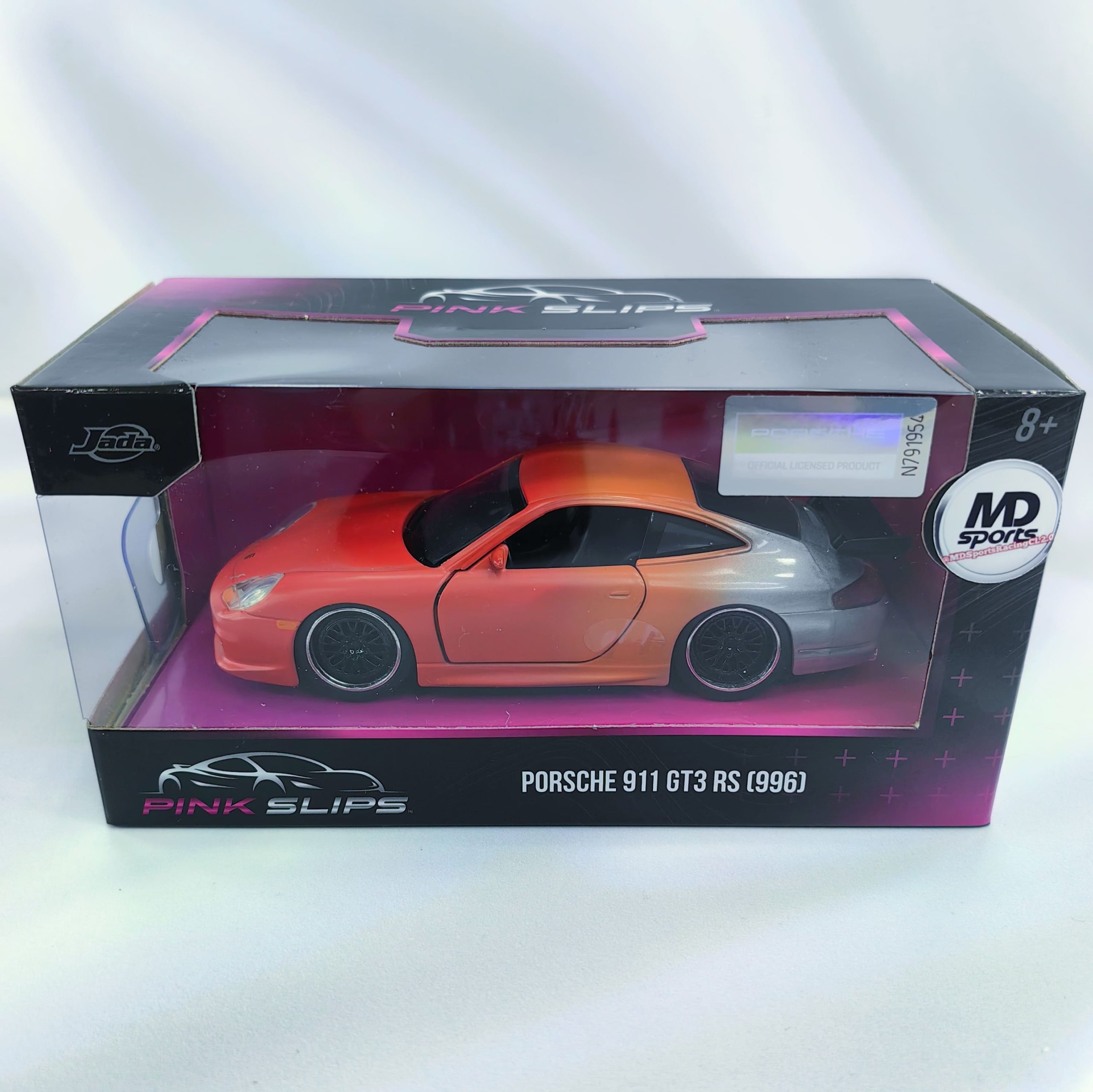 Auto Colección Pink Slips Porsche 911 GT3 Naranjo Jada 1:32