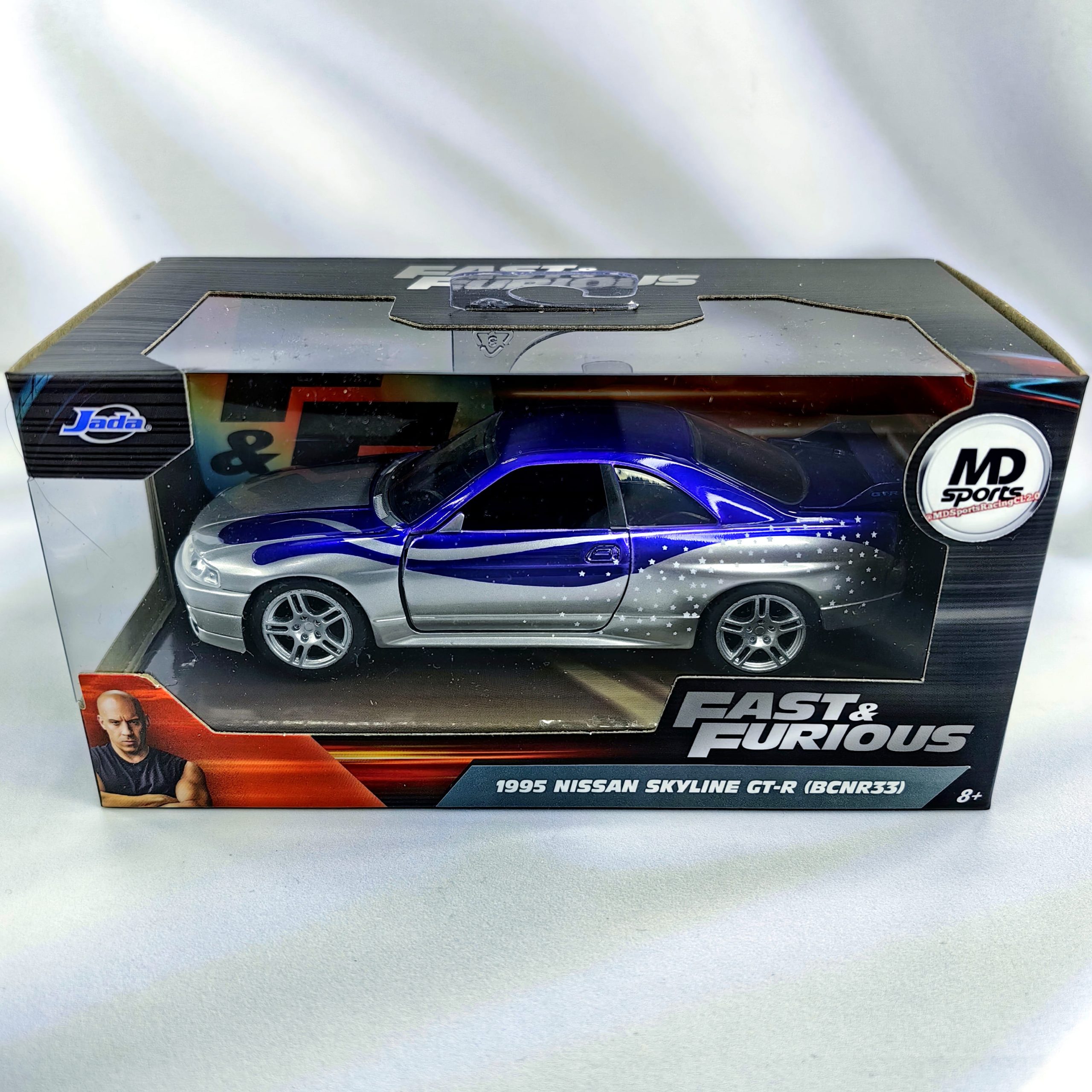 Auto Colección Rápido & Furioso Nissan Skyline 1995 Jada 1:32