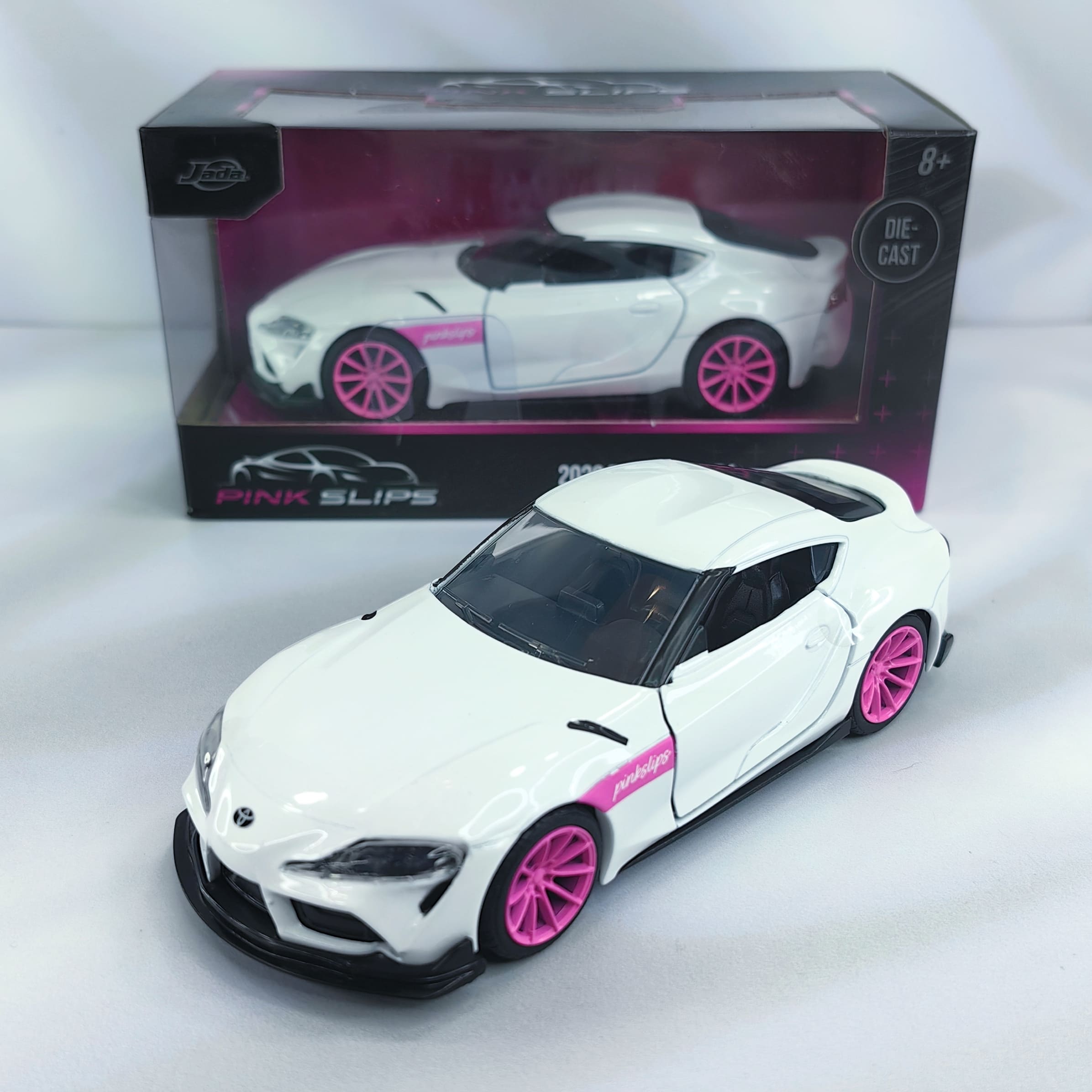 Auto Colección Pink Slips Toyota Supra 2020 Blanco Jada 1:32