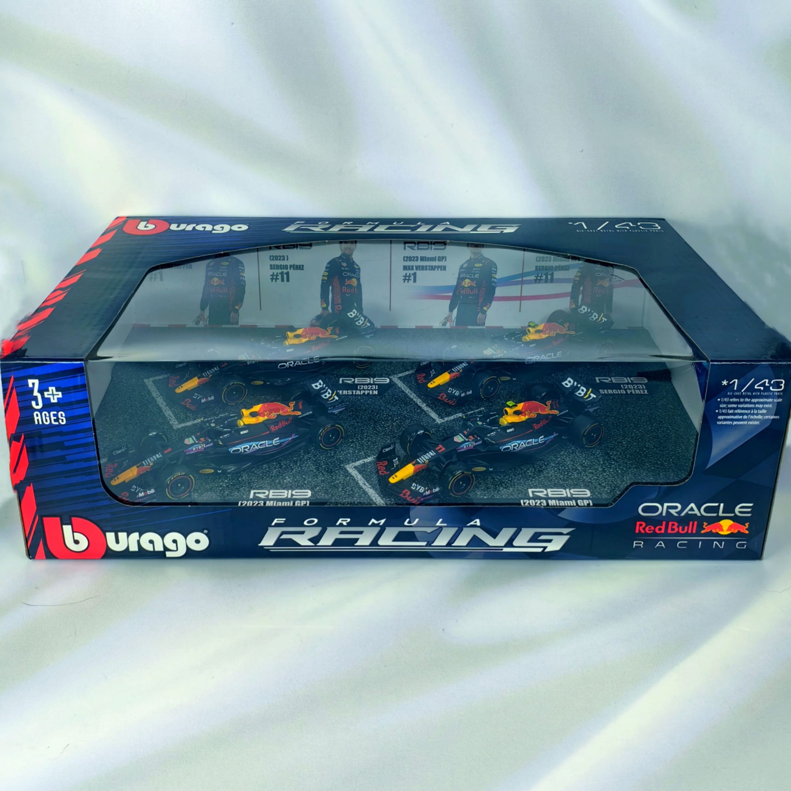 Set Autos Formula 1 RedBull Racing Caja Normal Burago 1:43