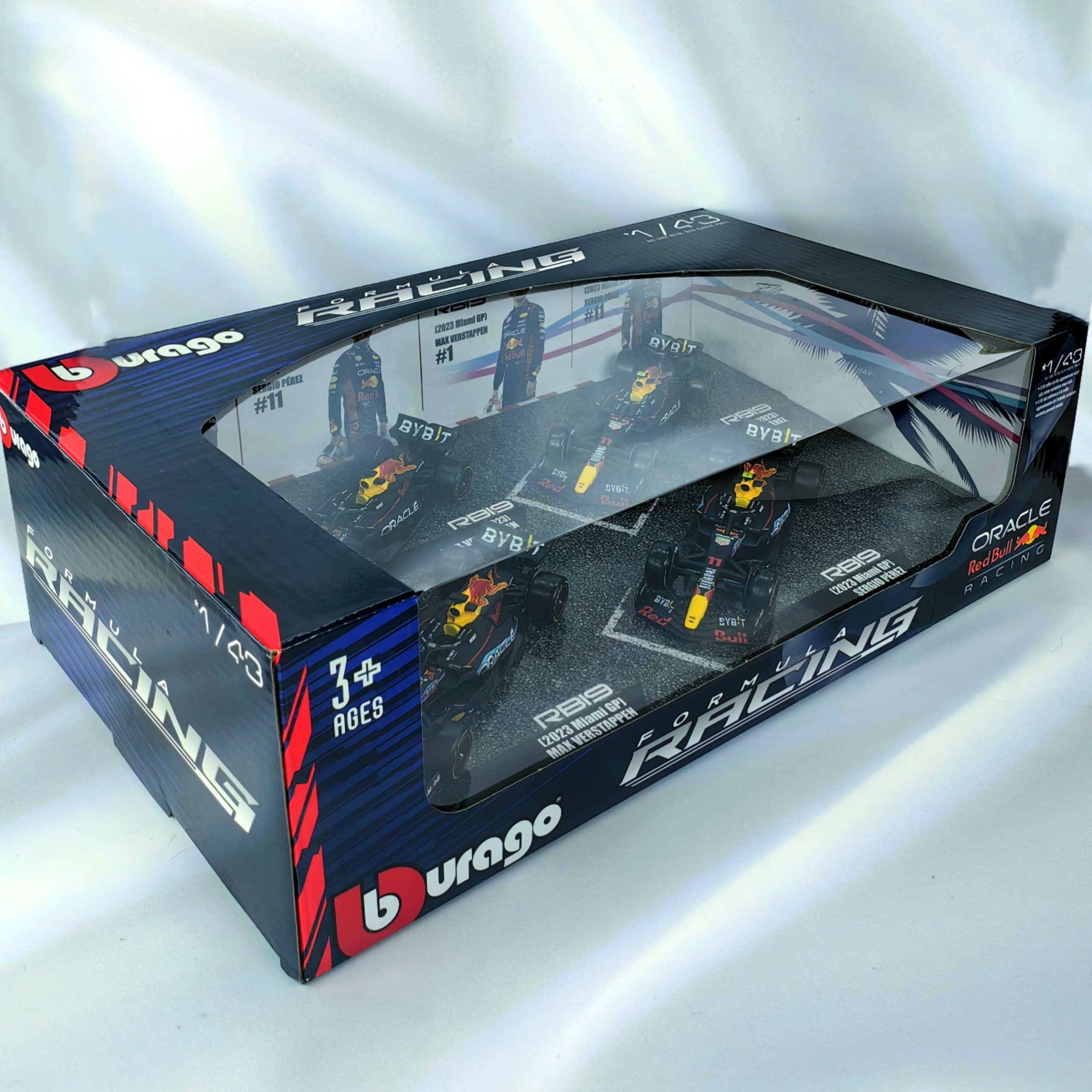 Set Autos Formula 1 RedBull Racing Caja Normal Burago 1:43