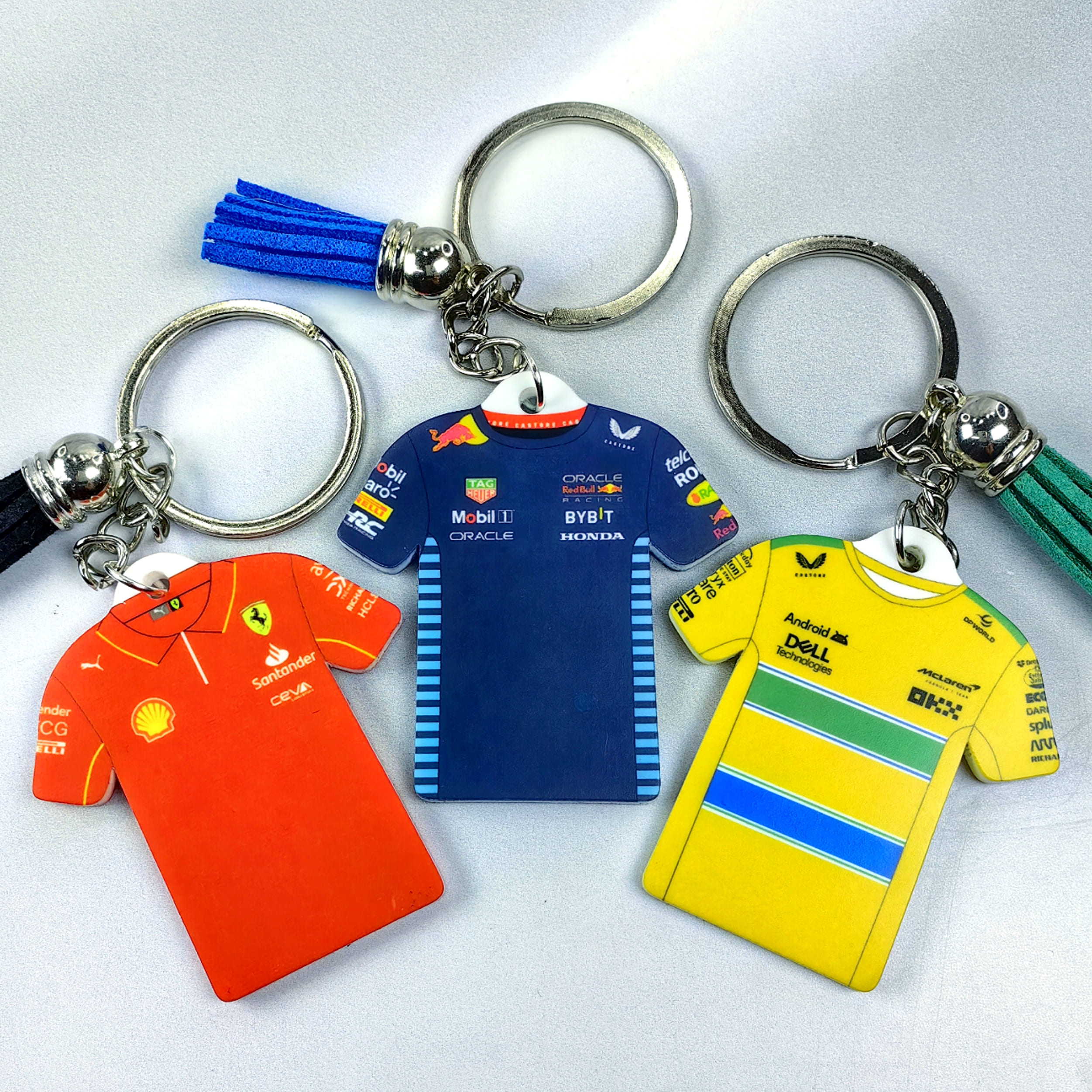 Pack 3 Llaveros Polera Formula 1 2024