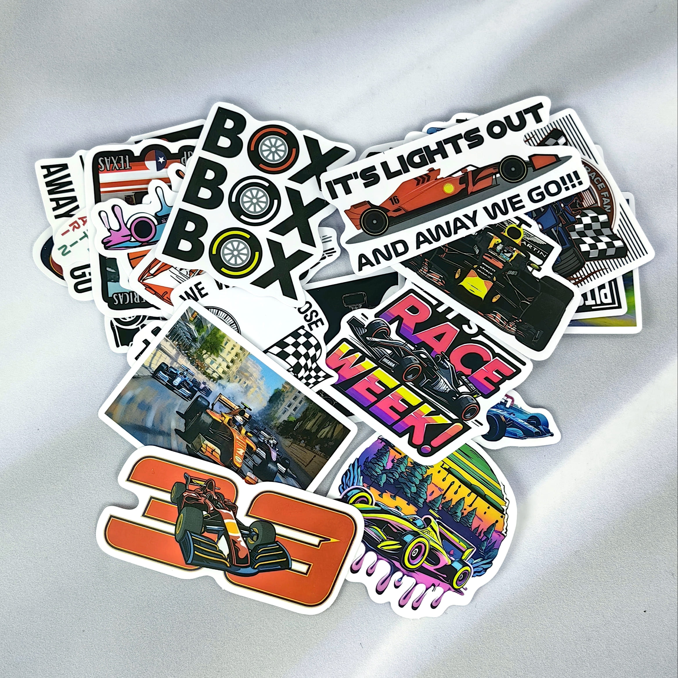 Set de Stickers Formula 1 – 15 Unidades