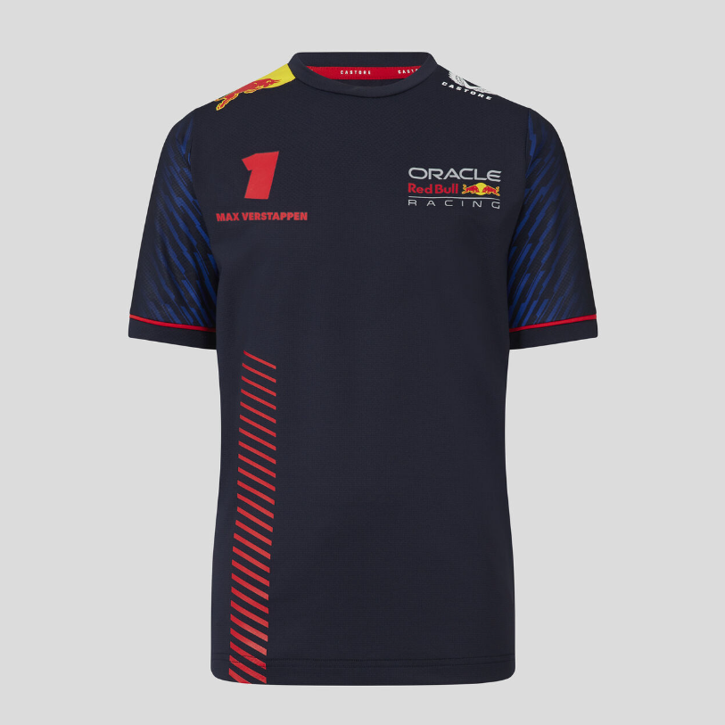 Polera de Niño CASTORE Redbull Racing Oficial Max Verstappen 2023