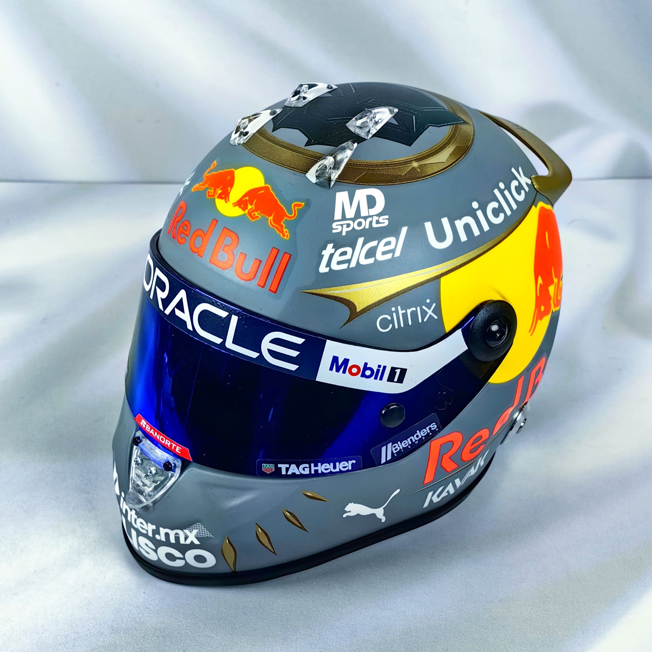 Casco Formula 1 Checo Perez Redbull GP Brasil 2022 Schuberth 1:2