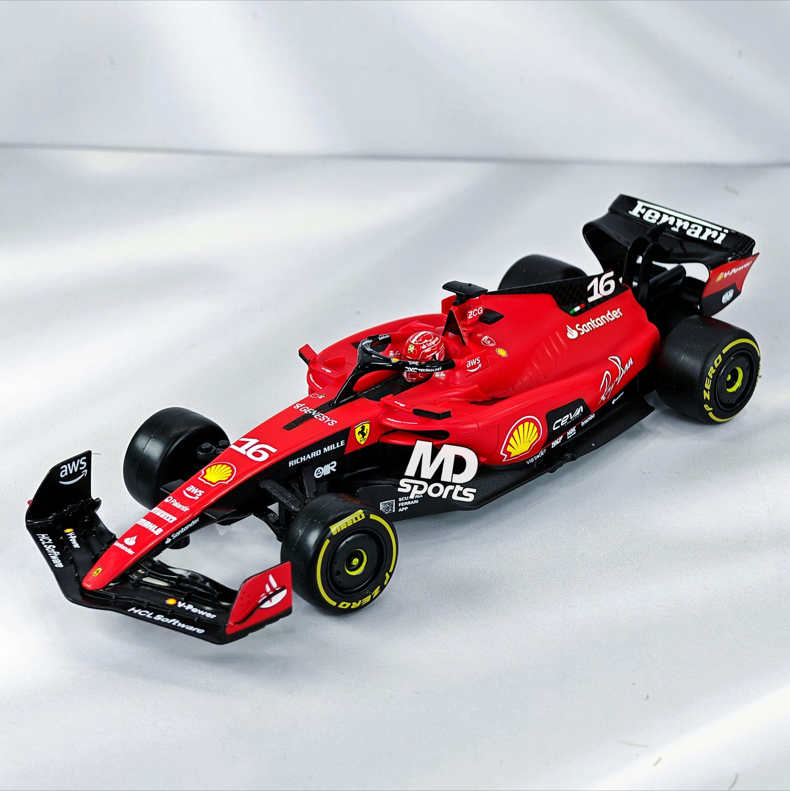 Ferrari SF23 2023 #16 Charles Leclerc Maisto 1:24 Control Remoto