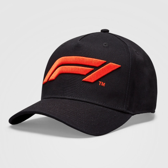 Gorro Oficial Formula 1 Logotipo Bordado F1 3D Negro