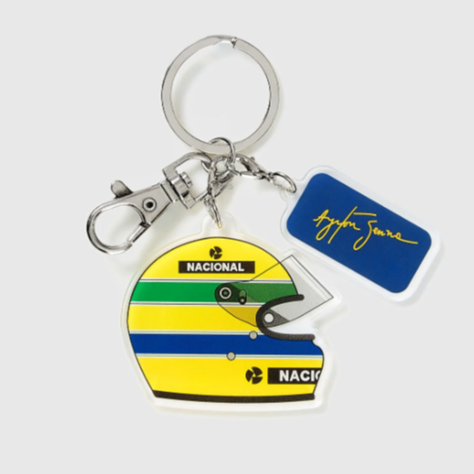 Llavero Oficial Ayrton Senna – Casco F1 en Acrilico