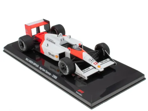 Mclaren MP4/4 1988 #12 Ayrton Senna Caja Normal Premium Collect 1:24