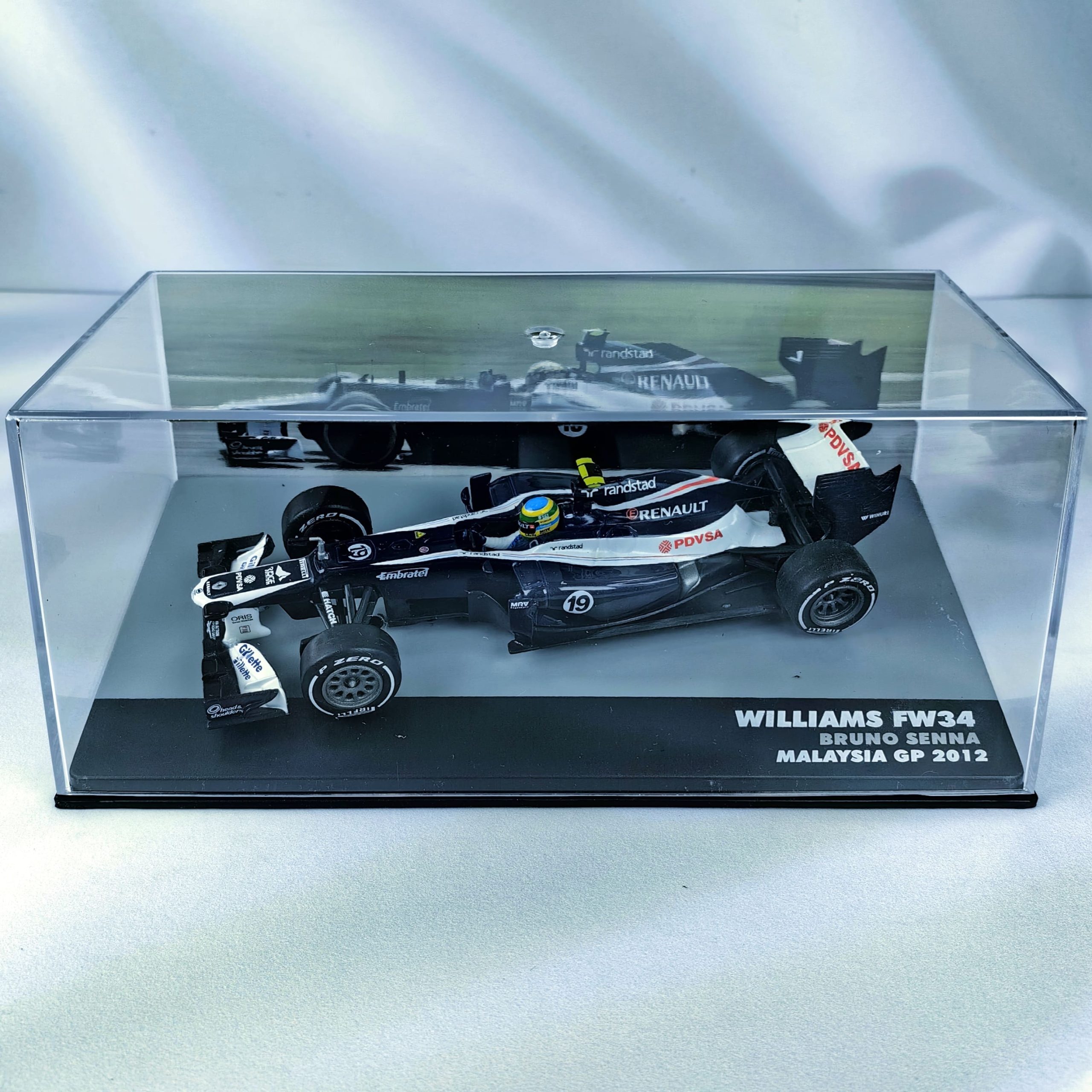 Williams FW34 2012 #19 Bruno Senna Caja Acrilica IXO Special 1:43