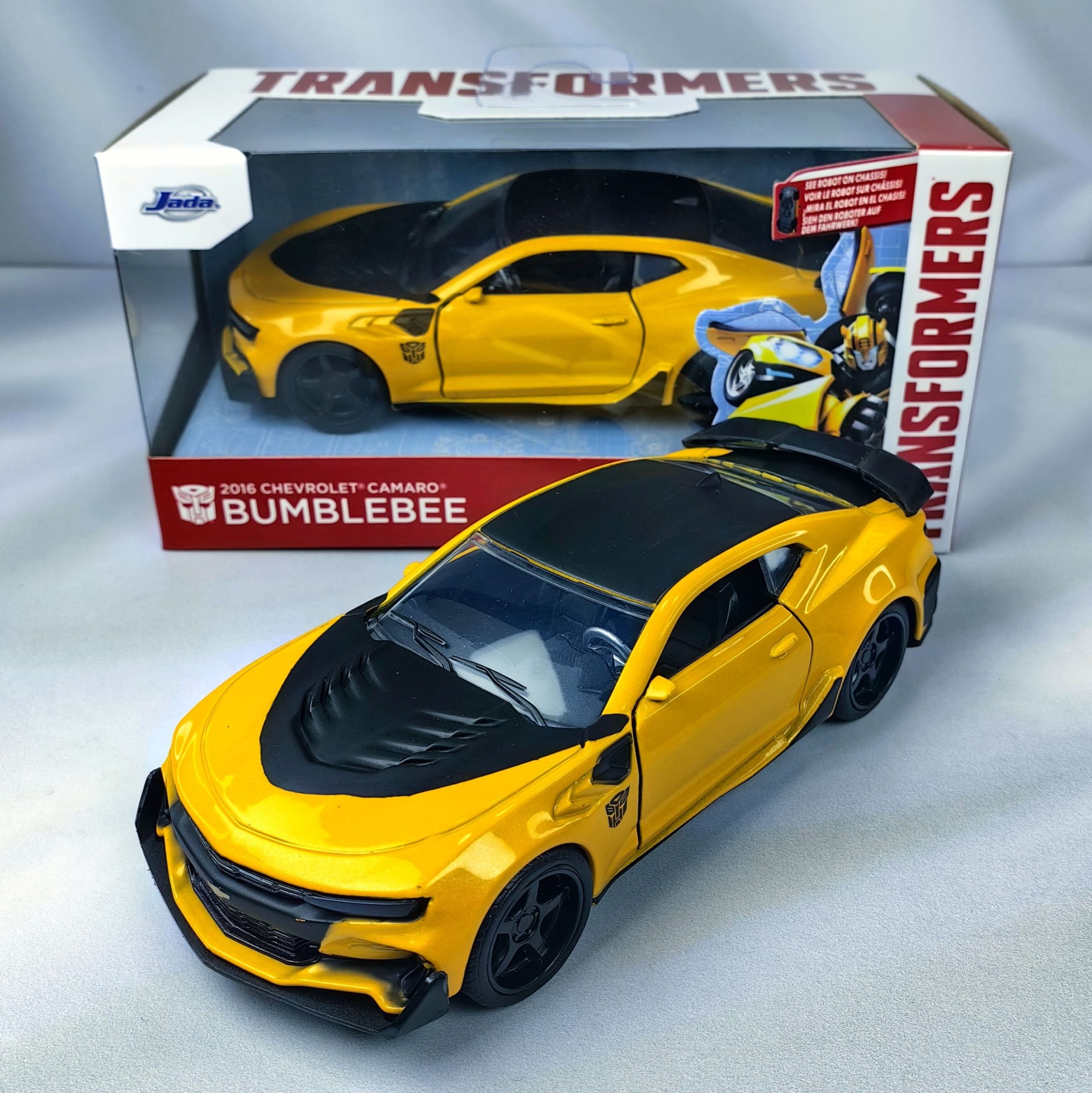 Auto Colección Transformers Chevrolet Camaro 2017 Bumblebee Jada 1:32