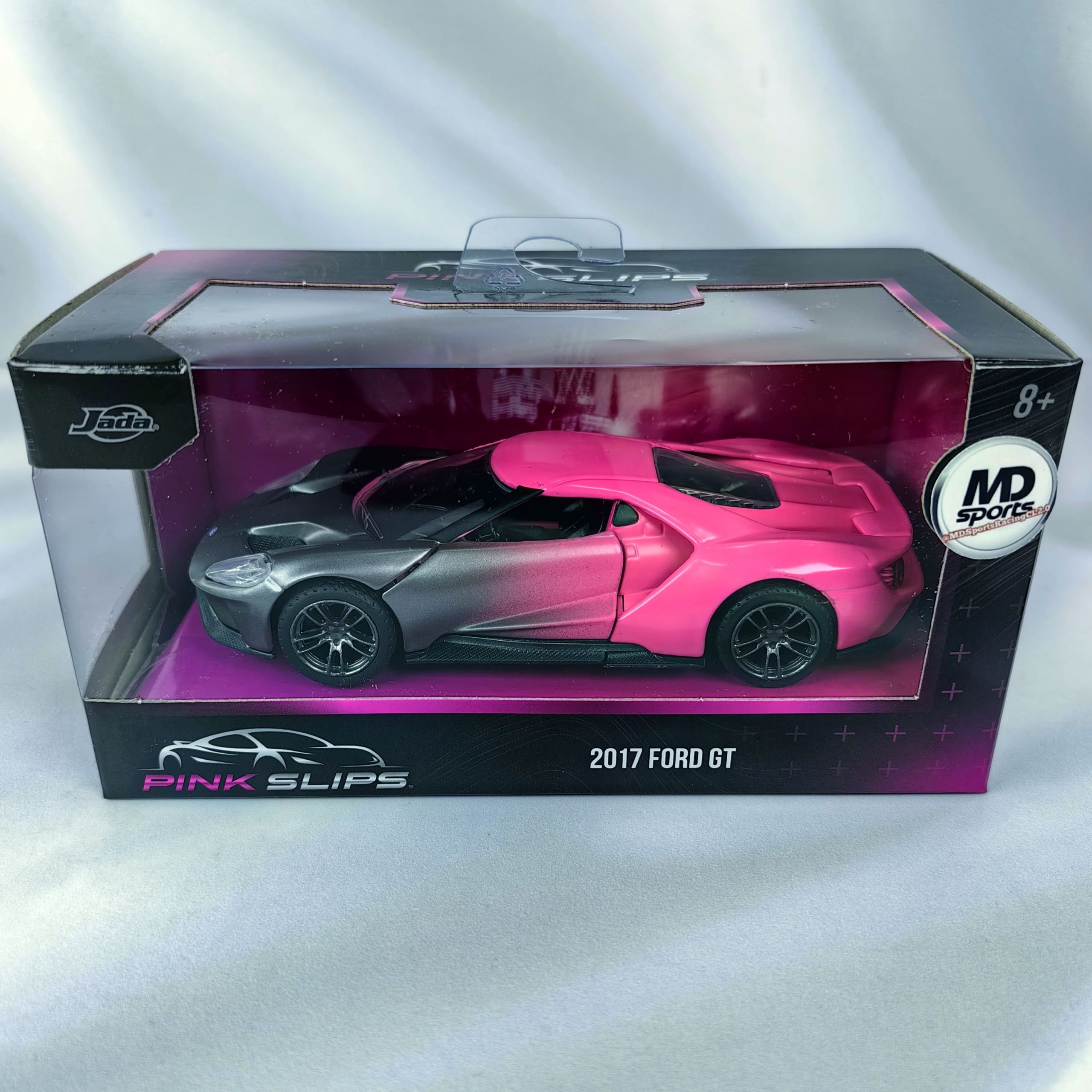 Auto Colección Pink Slips Ford GT 2017 Gris/Rosa Jada 1:32