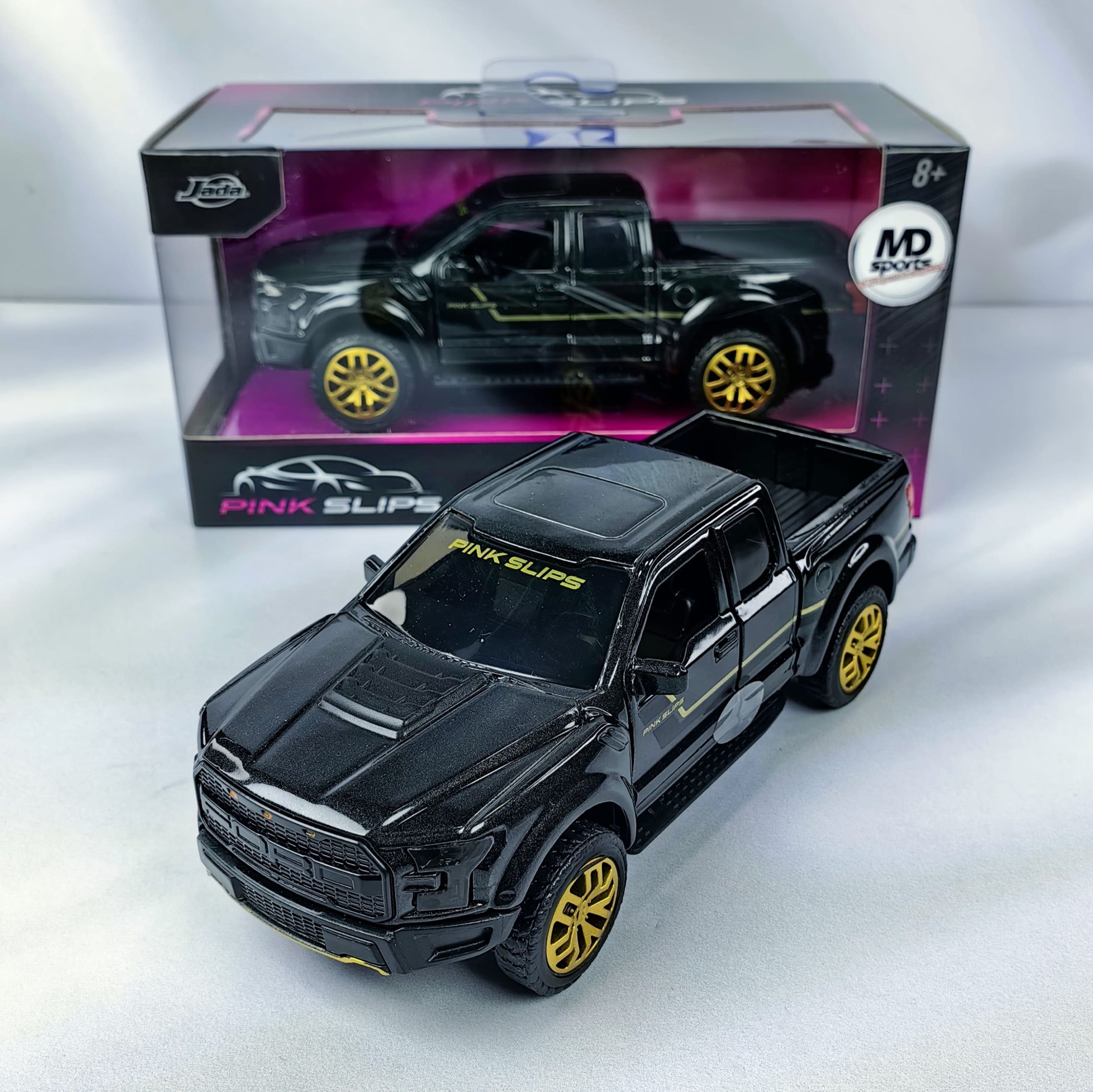 Auto Colección Pink Slips Ford Raptor F-150 Negro Jada 1:32