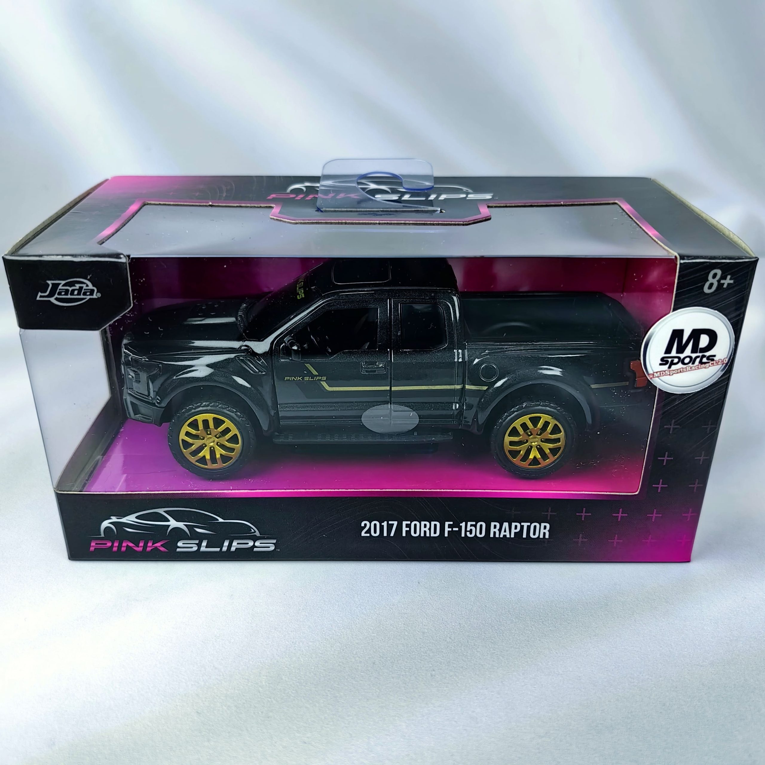 Auto Colección Pink Slips Ford Raptor F-150 Negro Jada 1:32