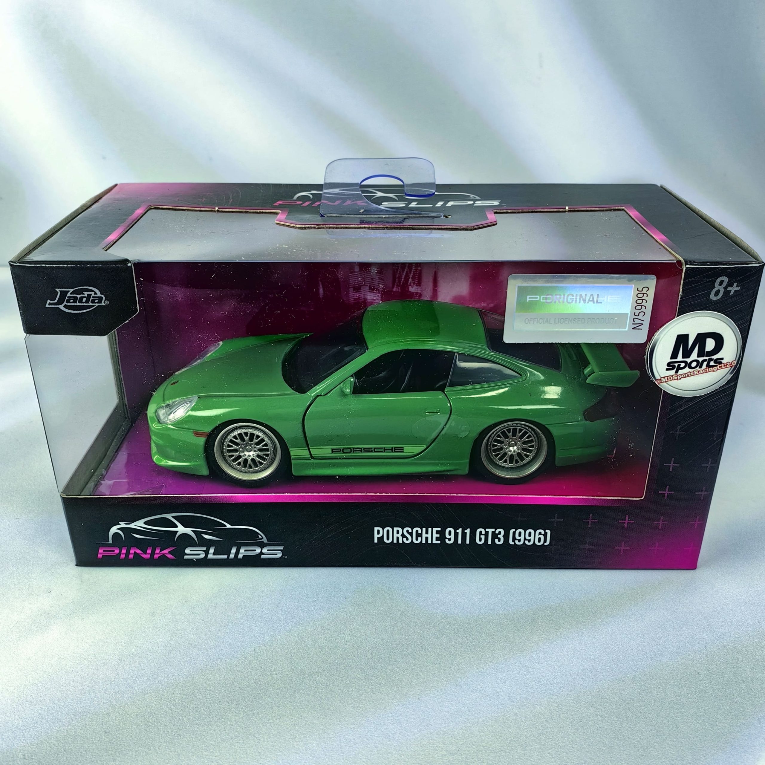 Auto Colección Pink Slips Porsche 911 GT3 Verde Jada 1:32