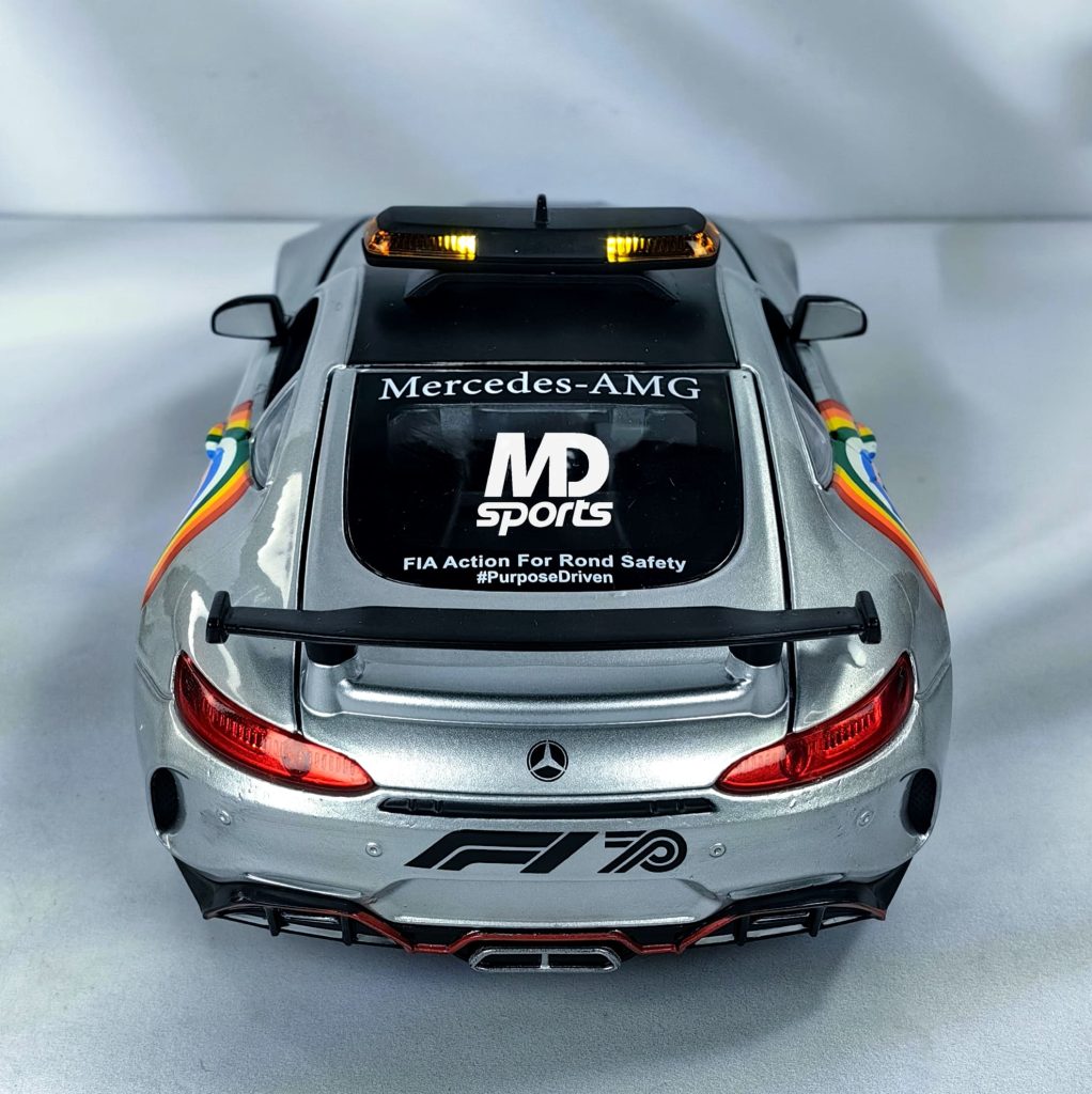 Décalcomanies Safety Car Blanche INTERDECAL - 131x67mm Pour Maquettes 1/24