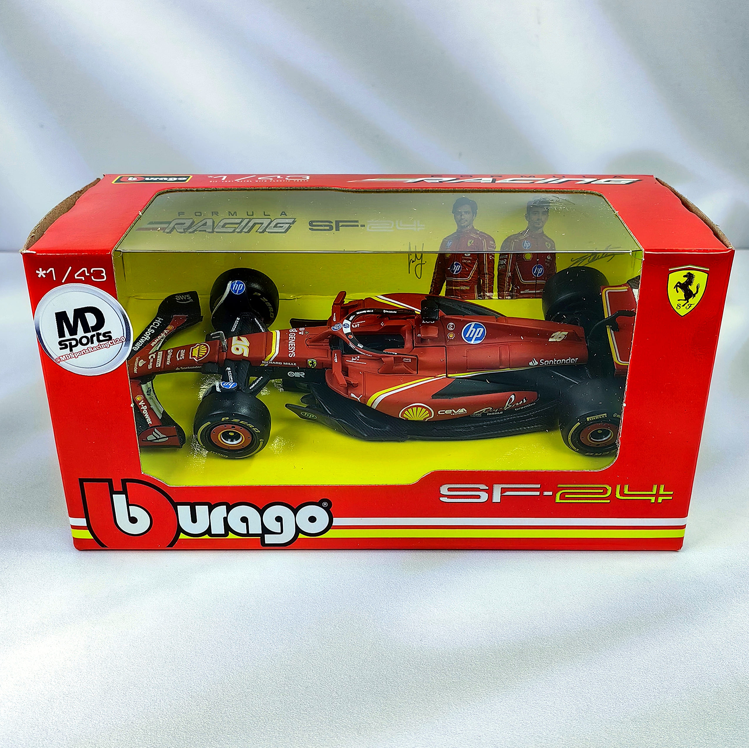 Ferrari SF-24 2024 #16 Charles Leclerc Caja Normal Burago 1:43