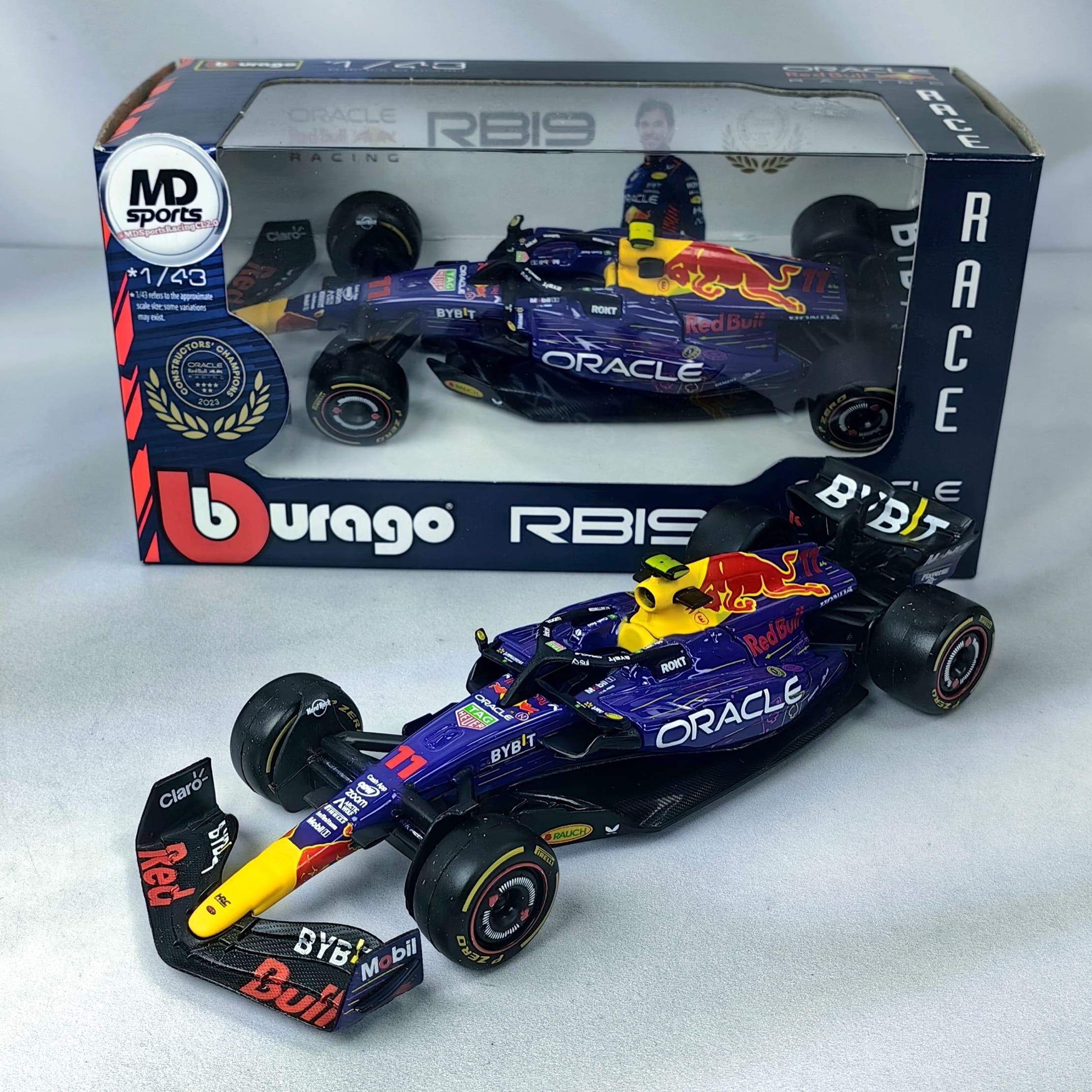 RedBull RB19 Las Vegas GP 2023 #11 Checo Perez Caja Normal Burago 1:43