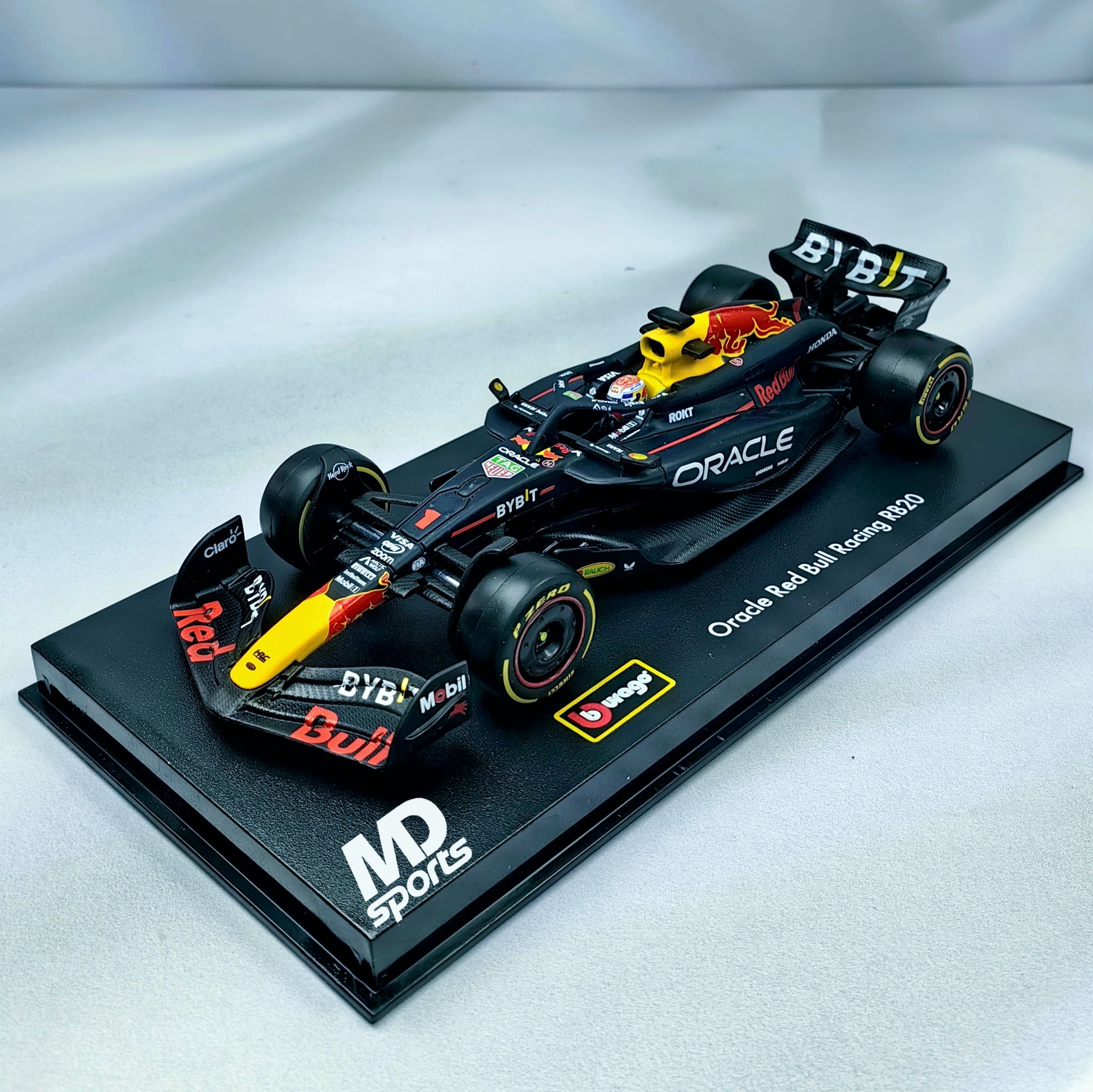 RedBull RB20 2024 #1 Max Verstappen Caja Acrilica Burago 1:43