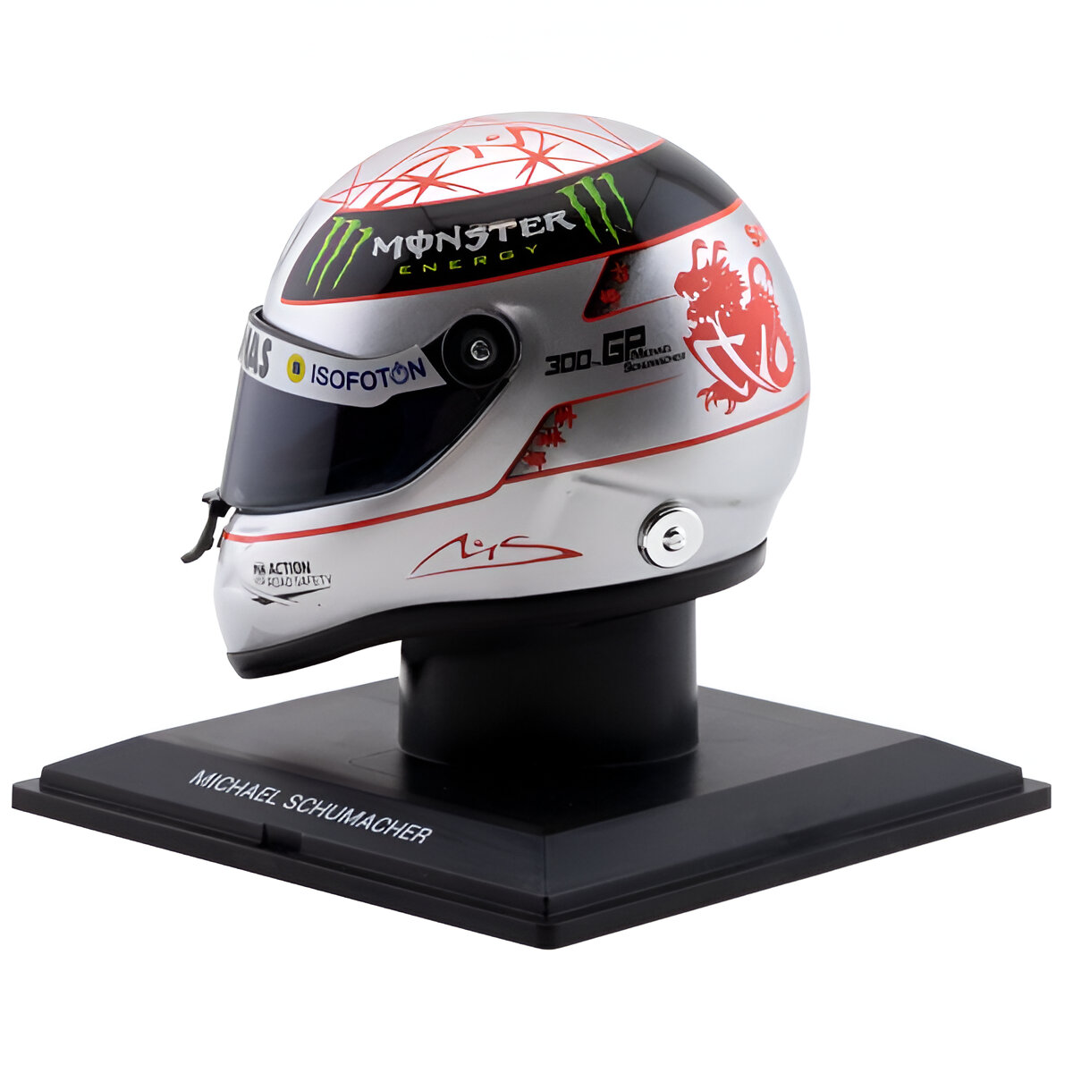 Casco Formula 1 Michael Schumacher 300 GP SPA 2012 Schuberth 1:4