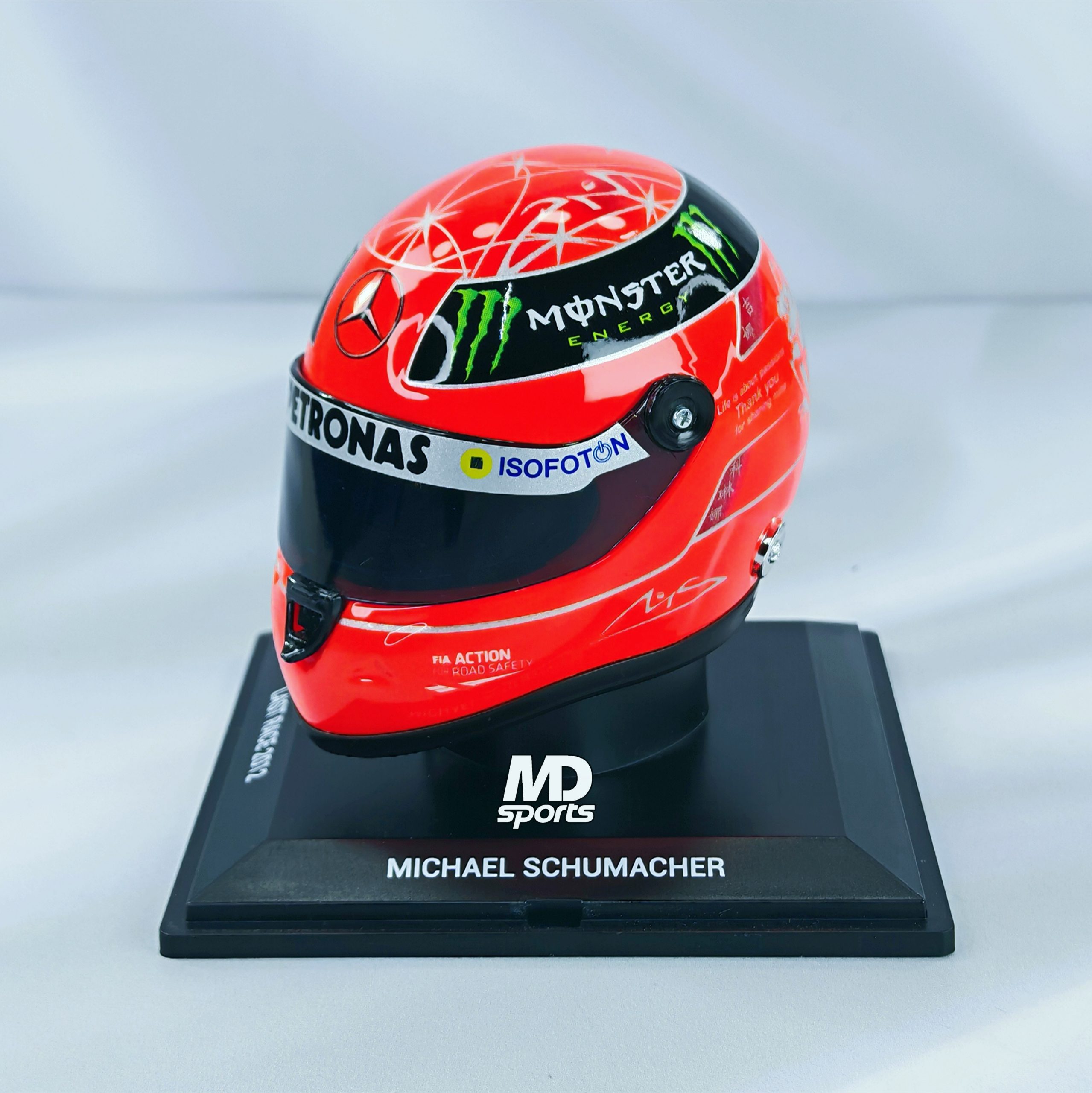 Casco Formula 1 Michael Schumacher Last Race GP Brasil 2012 Schuberth 1:4
