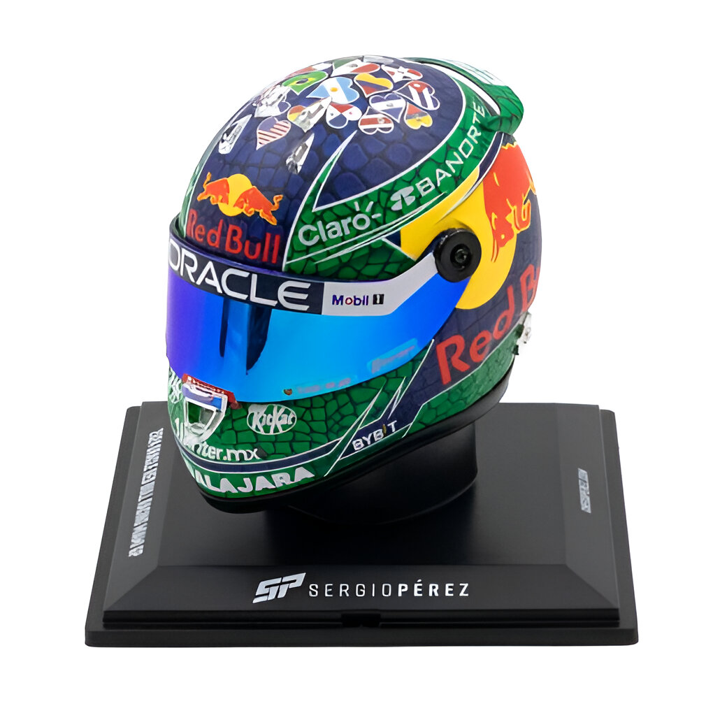 Casco Formula 1 Sergio Checo Perez RedBull GP Miami 2024 Schuberth 1:4