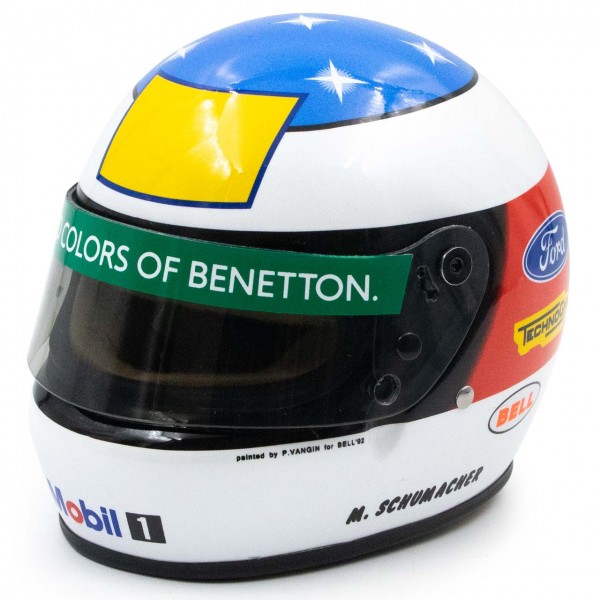 Casco Formula 1 Michael Schumacher Benetton SPA 1992 BELL 1:2