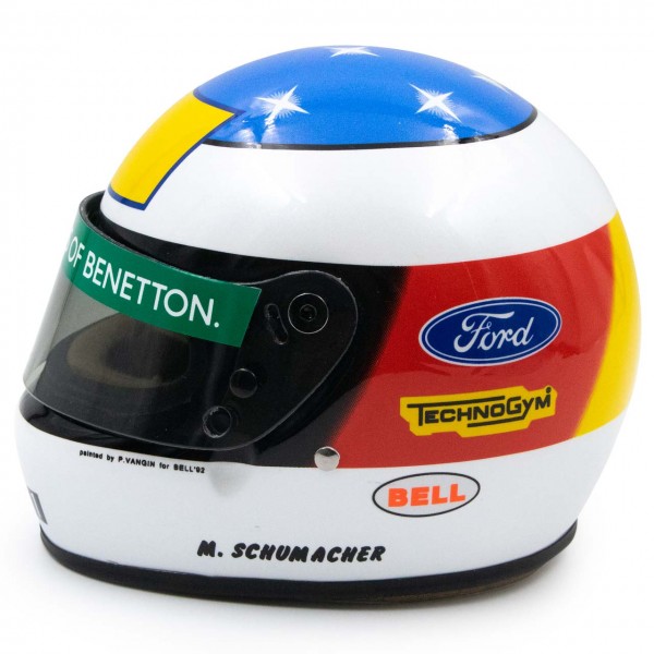 Casco Formula 1 Michael Schumacher Benetton SPA 1992 BELL 1:2