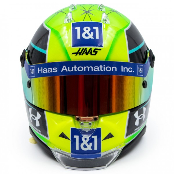 Casco Formula 1 Mick Schumacher 2022 HAAS Schuberth 1:2