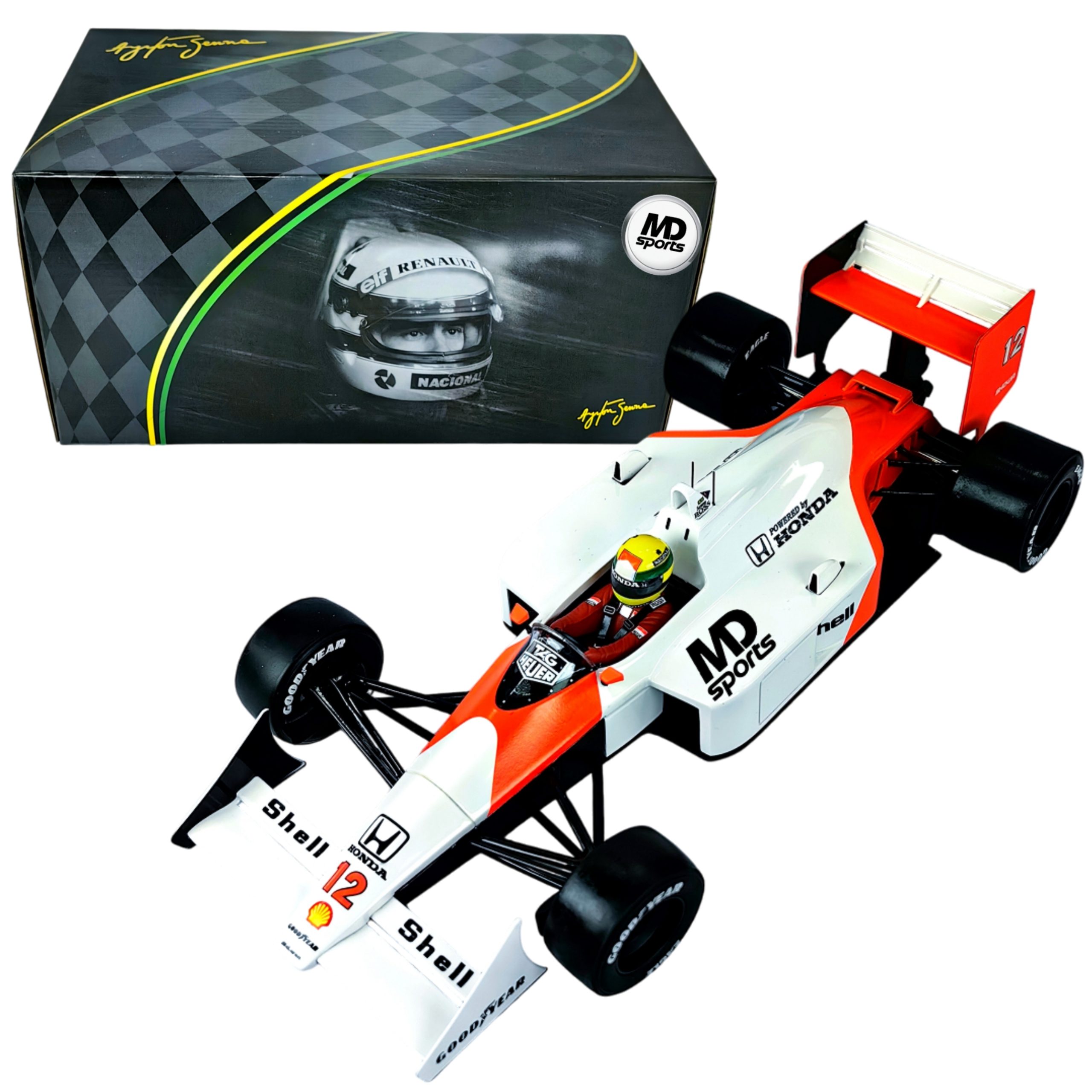 Mclaren MP4/4 1988 GP Japon #12 Ayrton Senna Premium X 1:18