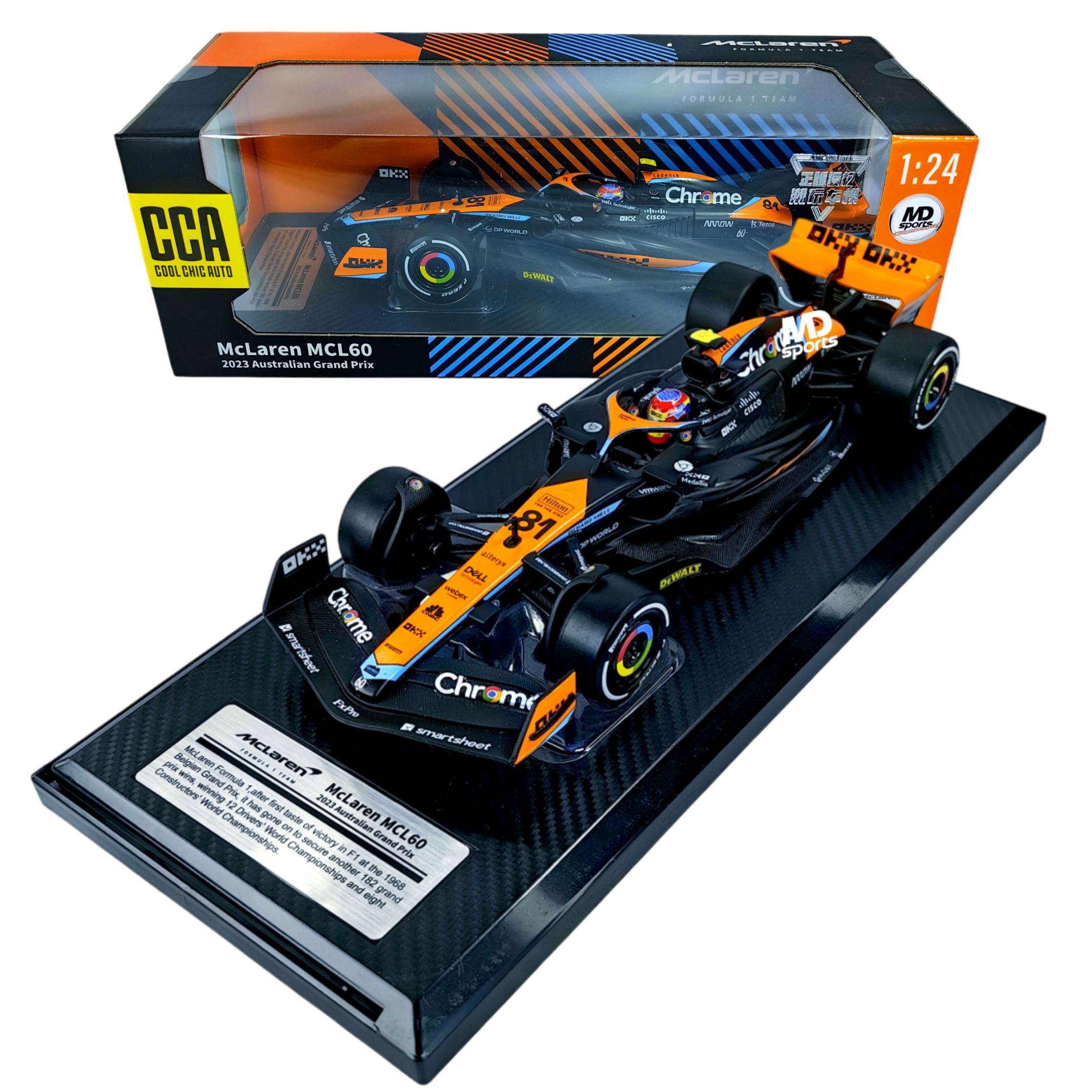 Mclaren MCL60 2023 #81 Oscar Piastri CCA 1:24