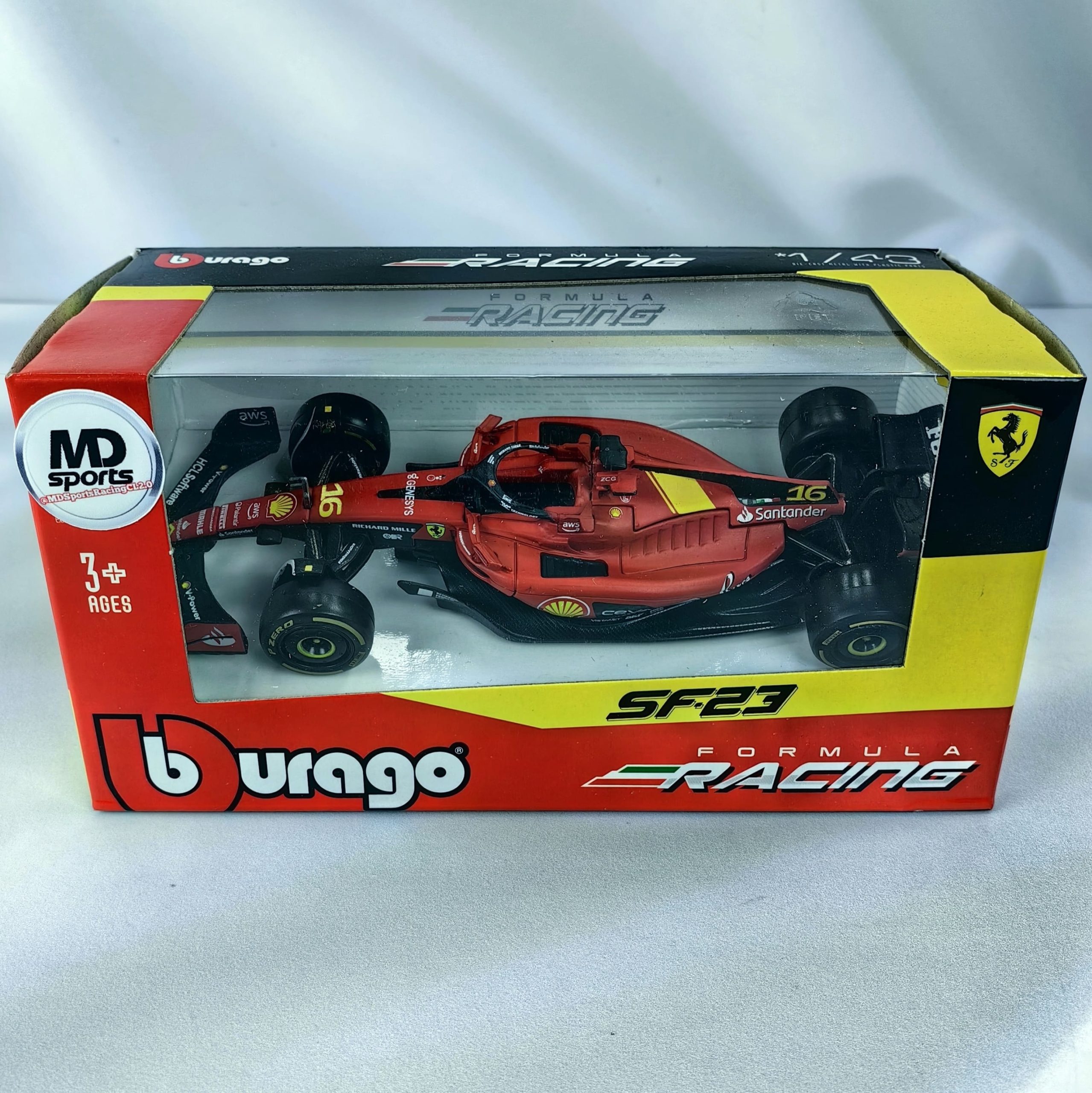 Ferrari SF-23 Monza 2023 #16 Charles Leclerc Caja Normal Burago 1:43