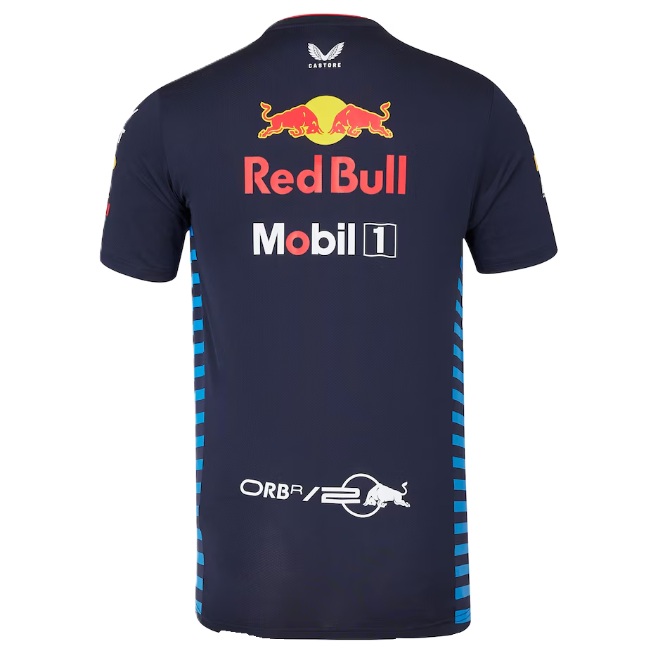 Polera CASTORE Oficial Oracle RedBull Racing Team 2024 Azul