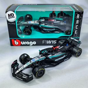 Mercedes W15 2024 #63 George Russell Caja Normal Burago 1:43 (Producto con detalle)