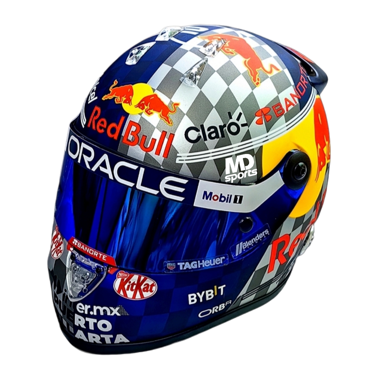 Casco Formula 1 Sergio Checo Perez RedBull GP Silverstone 2024 Schuberth 1:2