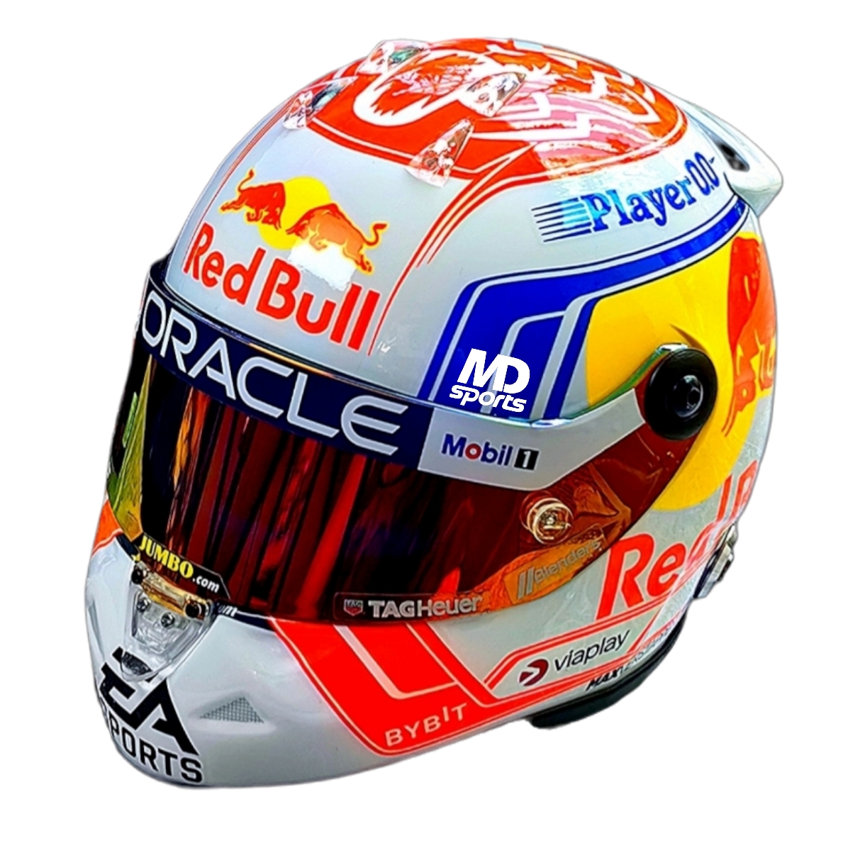 Casco Formula 1 Max Verstappen RedBull 2023 Schuberth 1:2