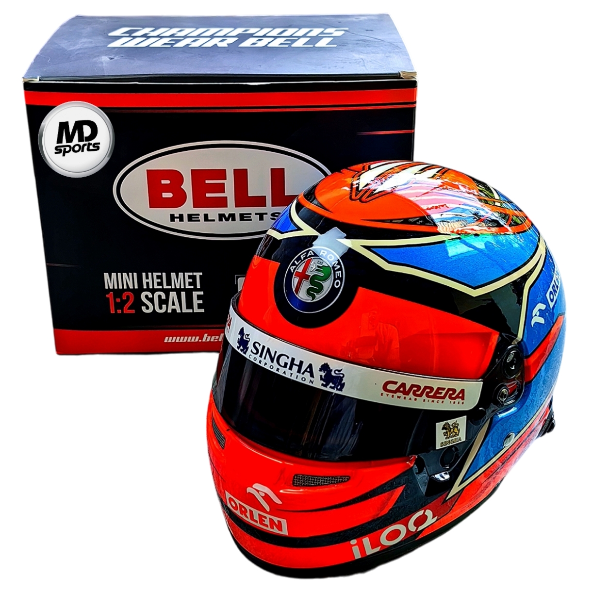 Casco Formula 1 Kimi Raikkonen Alfa Romeo GP Imola 2021 BELL 1:2