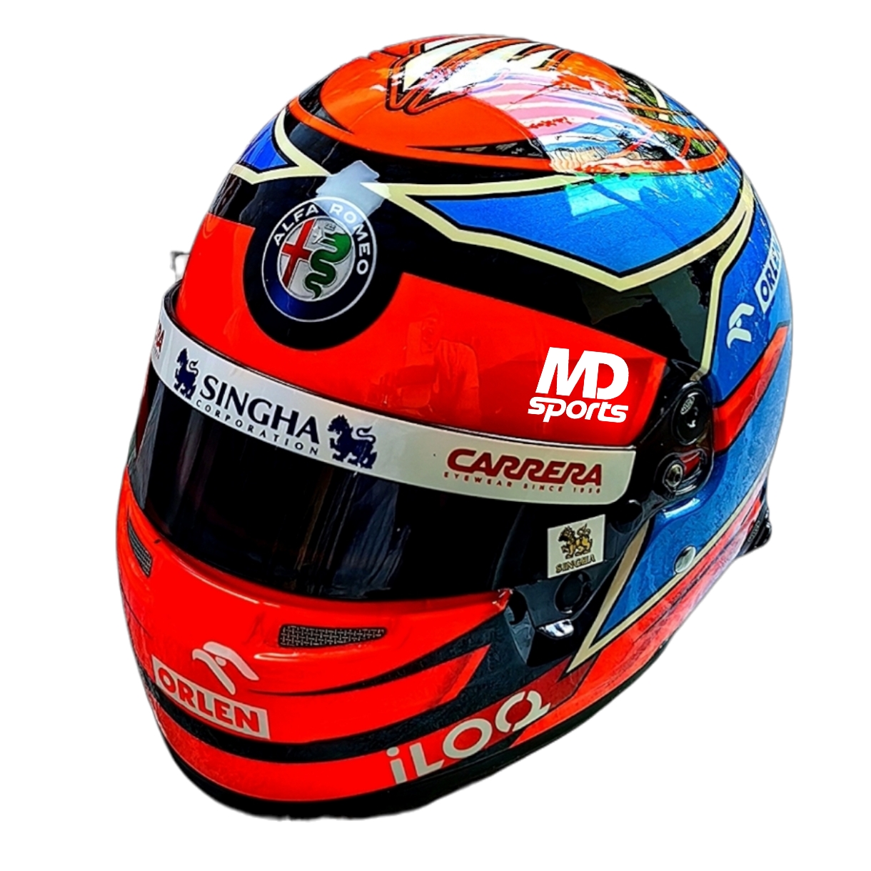 Casco Formula 1 Kimi Raikkonen Alfa Romeo GP Imola 2021 BELL 1:2