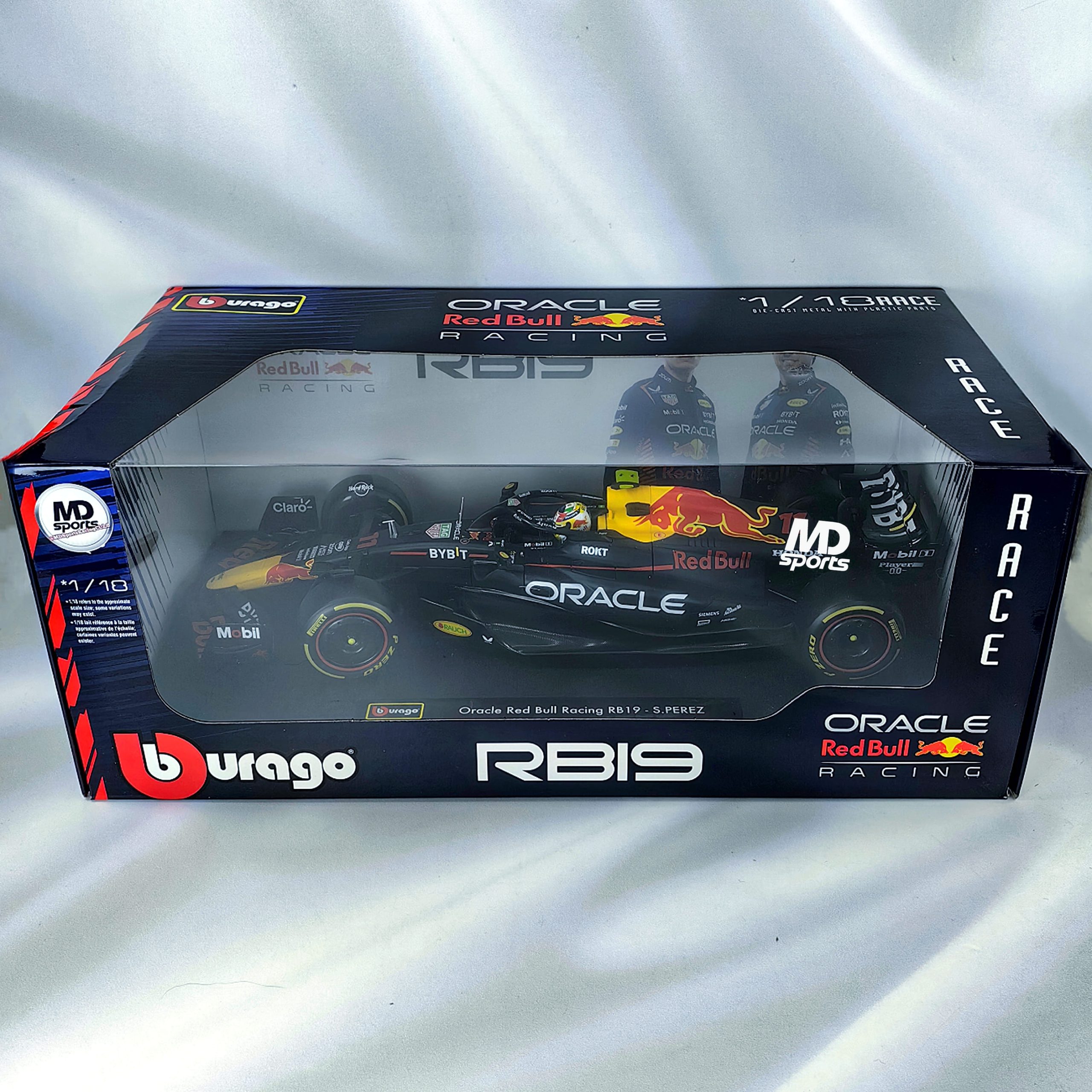 RedBull RB19 2023 #11 Checo Perez Caja Normal Burago 1:18