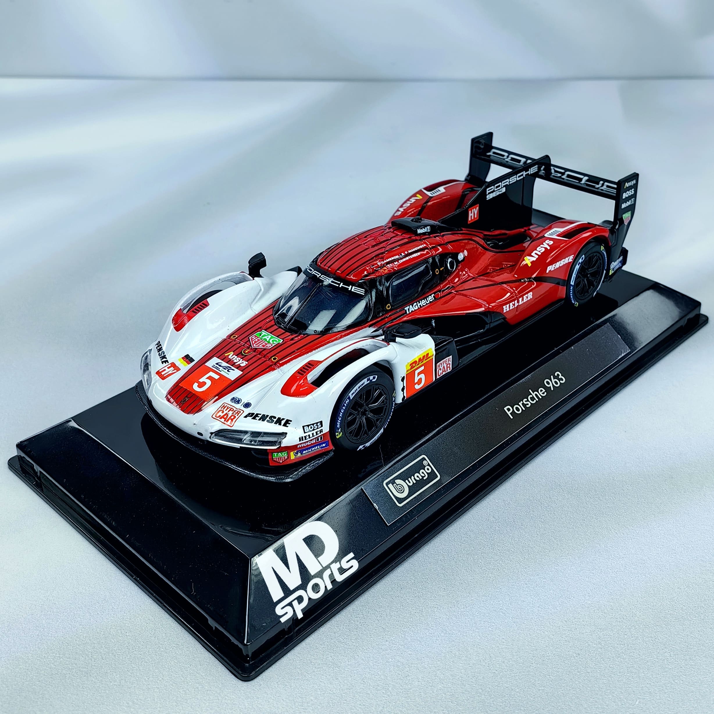 Porsche 963 LeMans 2023 #5 Caja Acrilica Burago 1:43