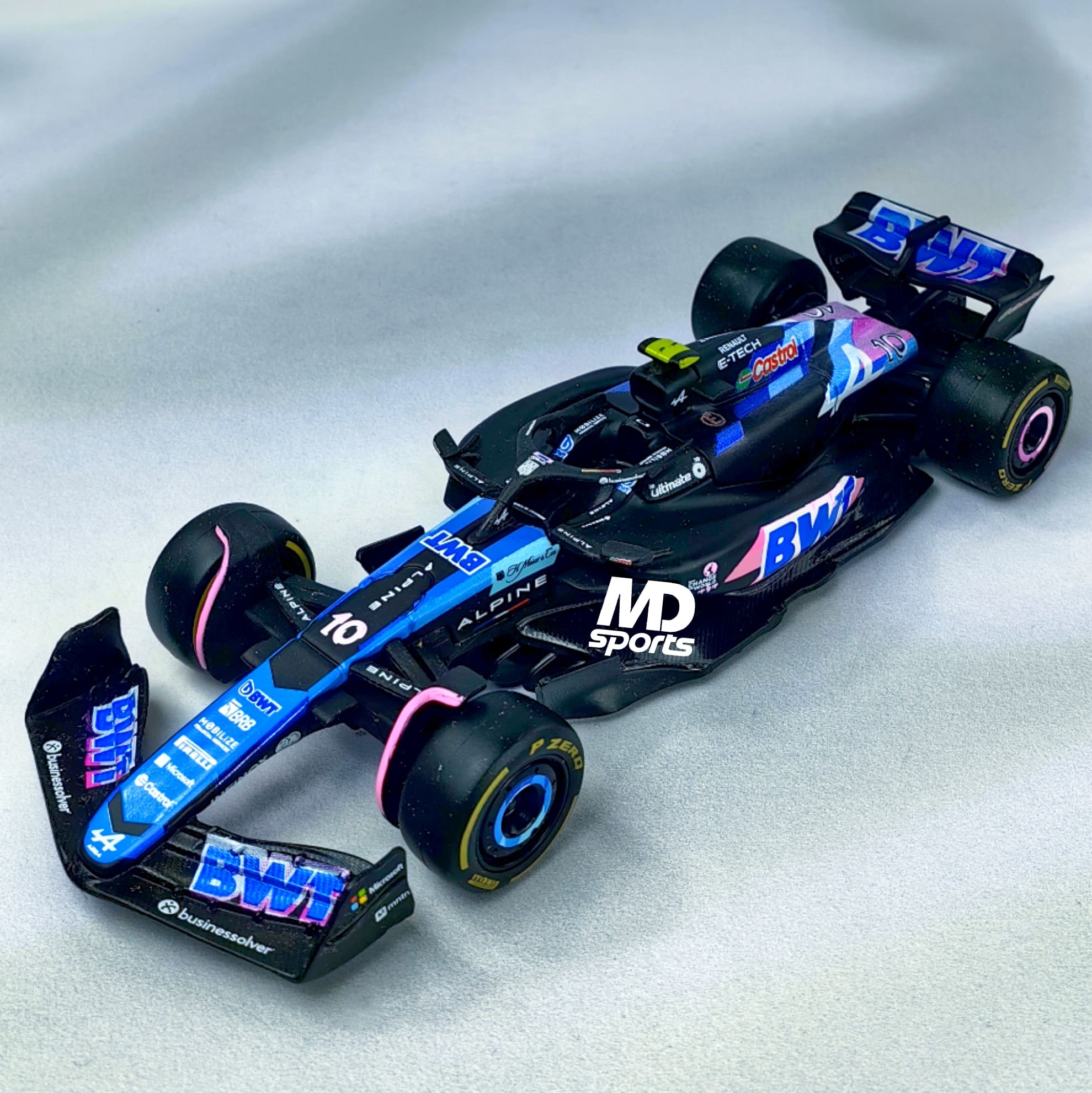 Alpine A524 GP Japon 2024 #10 Pierre Gasly Caja Normal Burago 1:43 - Imagen 5