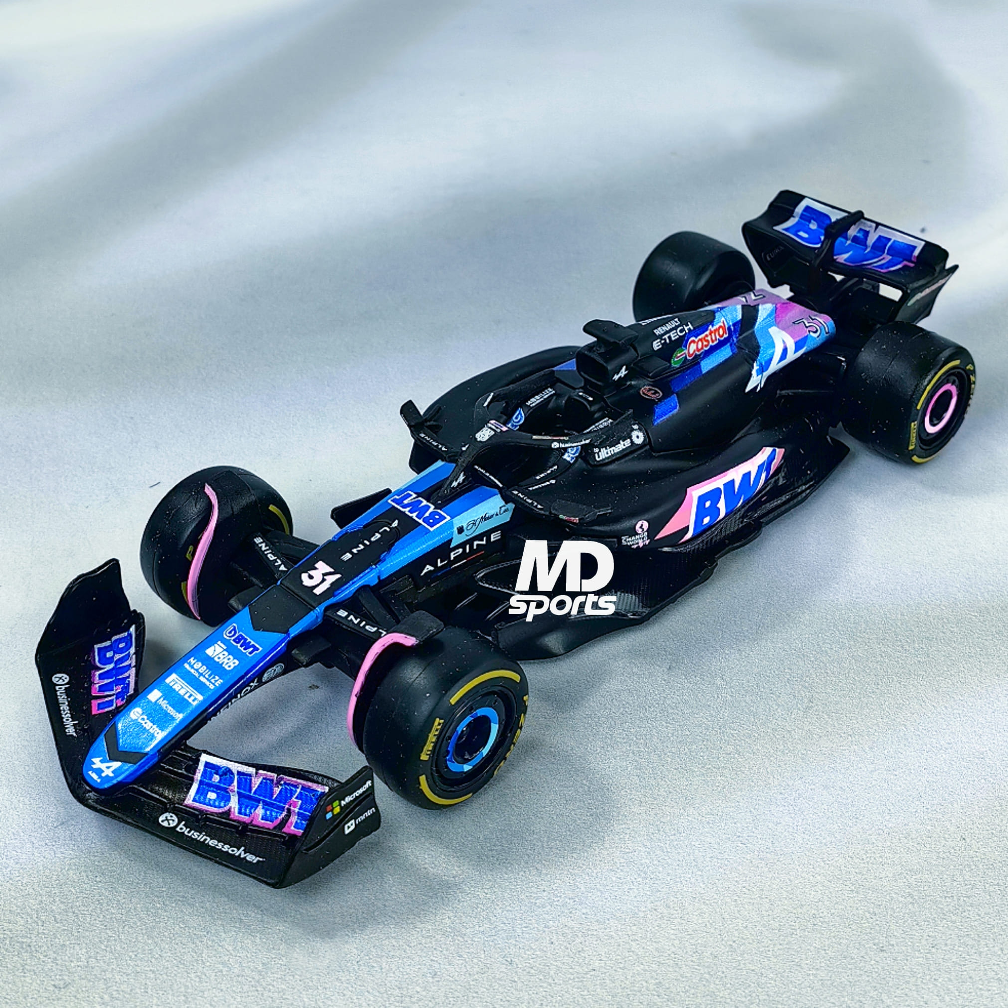 Alpine A524 GP Japon 2024 #31 Esteban Ocon Caja Normal Burago 1:43 - Imagen 5