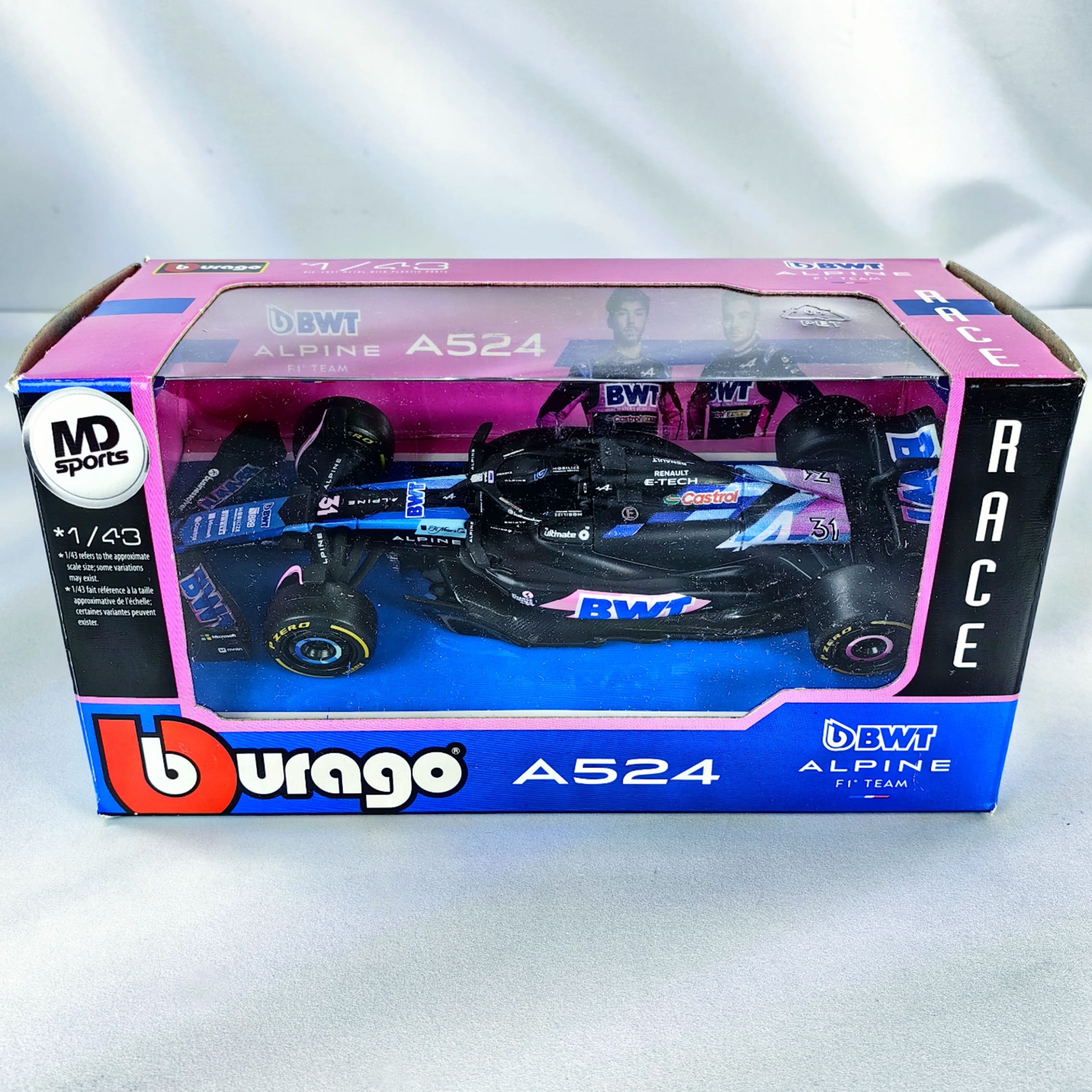 Alpine A524 2024 #31 Esteban Ocon Caja Normal Burago 1:43