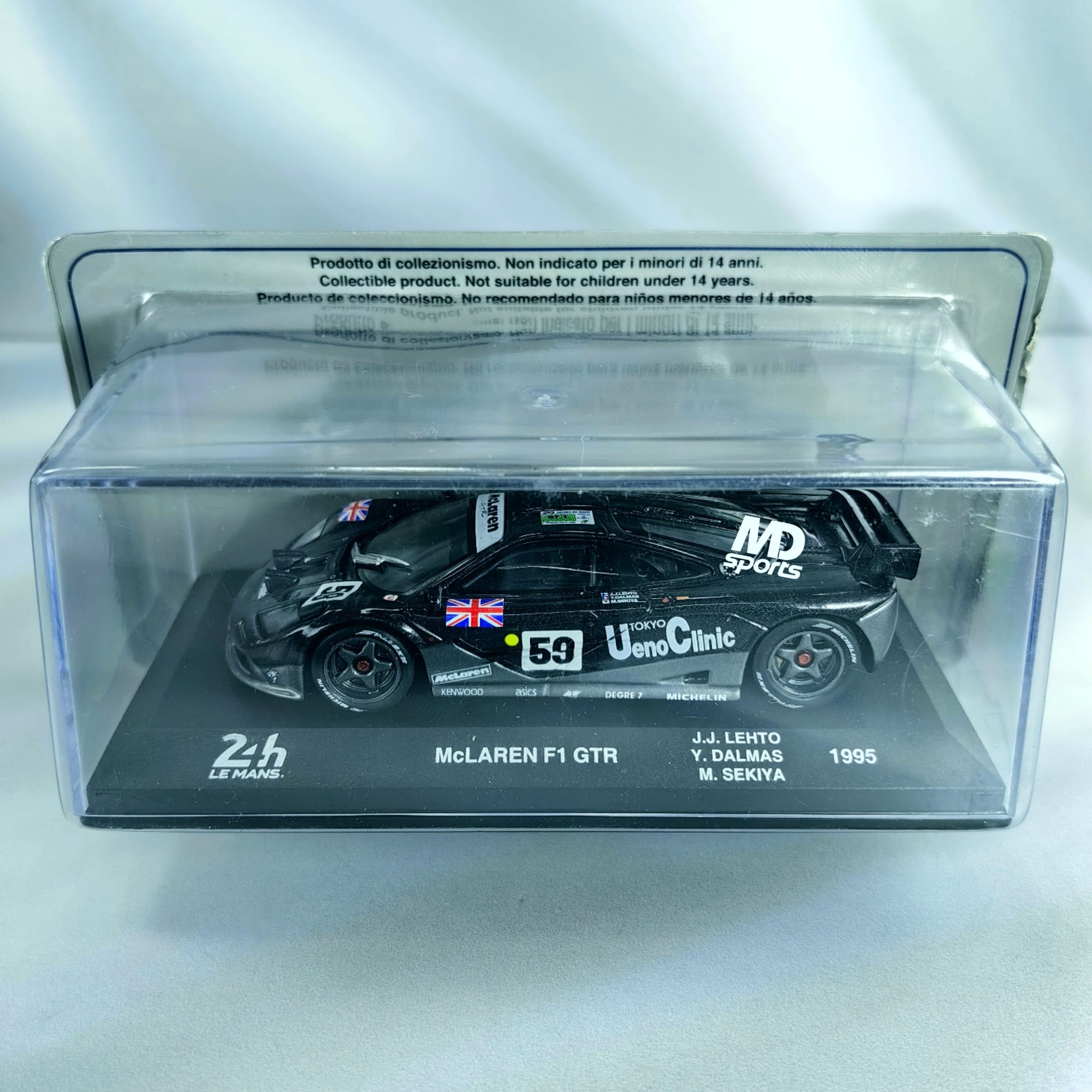 Mclaren F1 GTR 24H LeMans 1995 #59 Letho – Dalmas – Sekiya Caja Acrilica Salvat 1:43