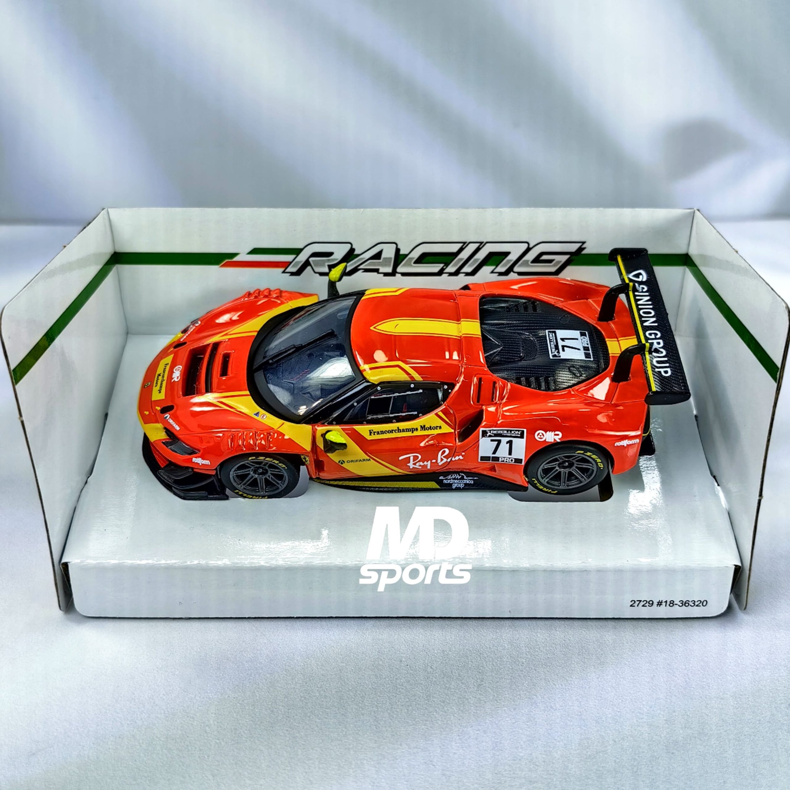 Ferrari 296 GT3 WEC 24H LeMans 2022 #71 Caja Normal Burago 1:43 - Imagen 3