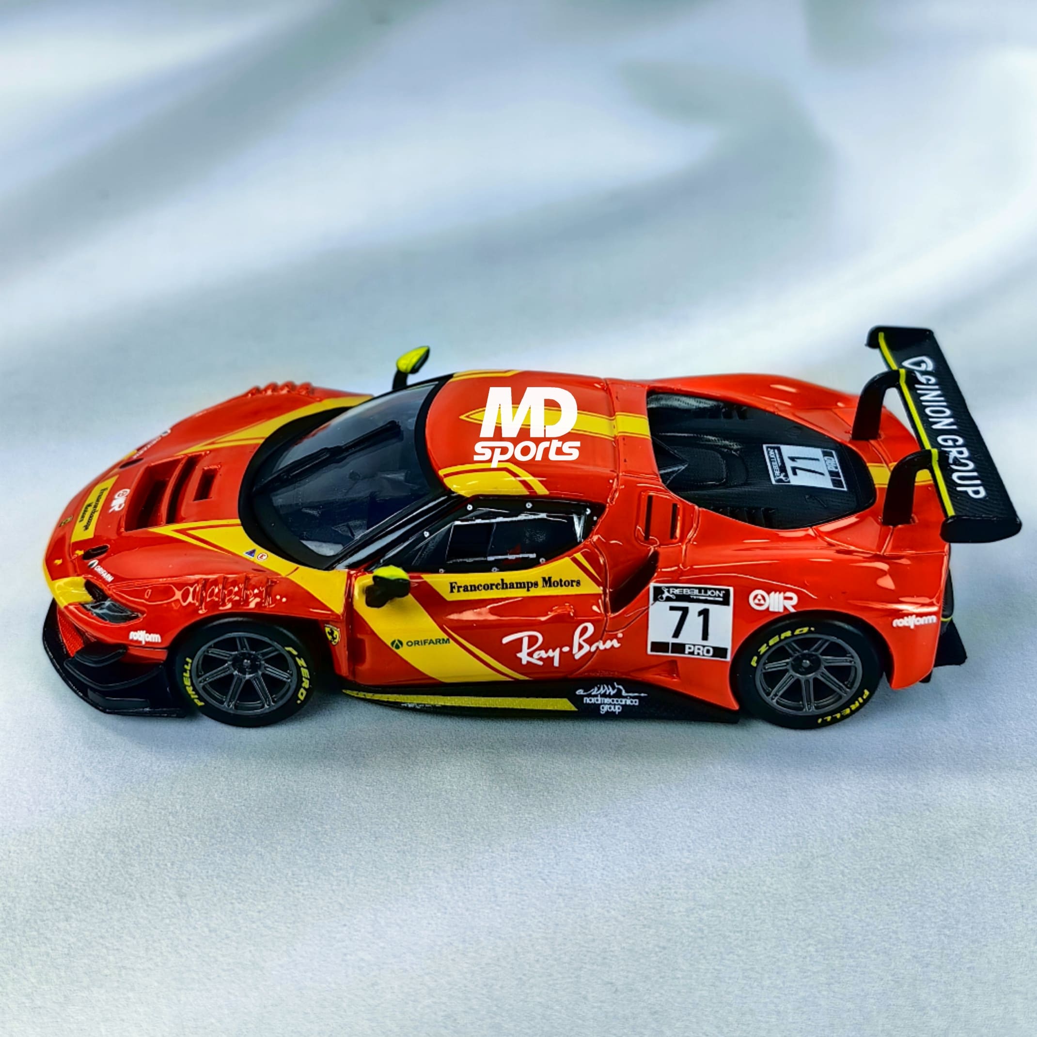 Ferrari 296 GT3 WEC 24H LeMans 2022 #71 Caja Normal Burago 1:43 - Imagen 4