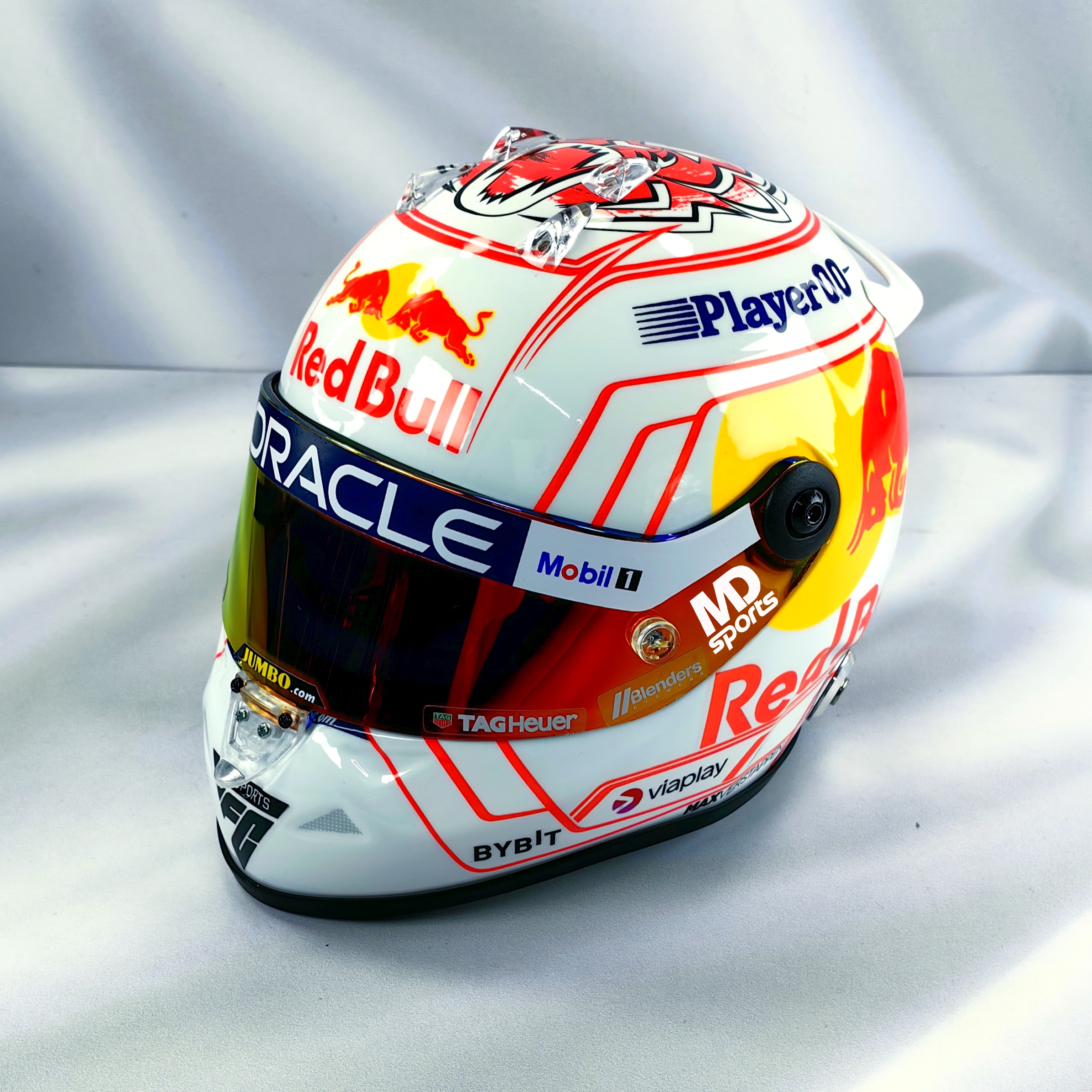 Casco Formula 1 Max Verstappen RedBull GP Japon 2023 Schuberth 1:2