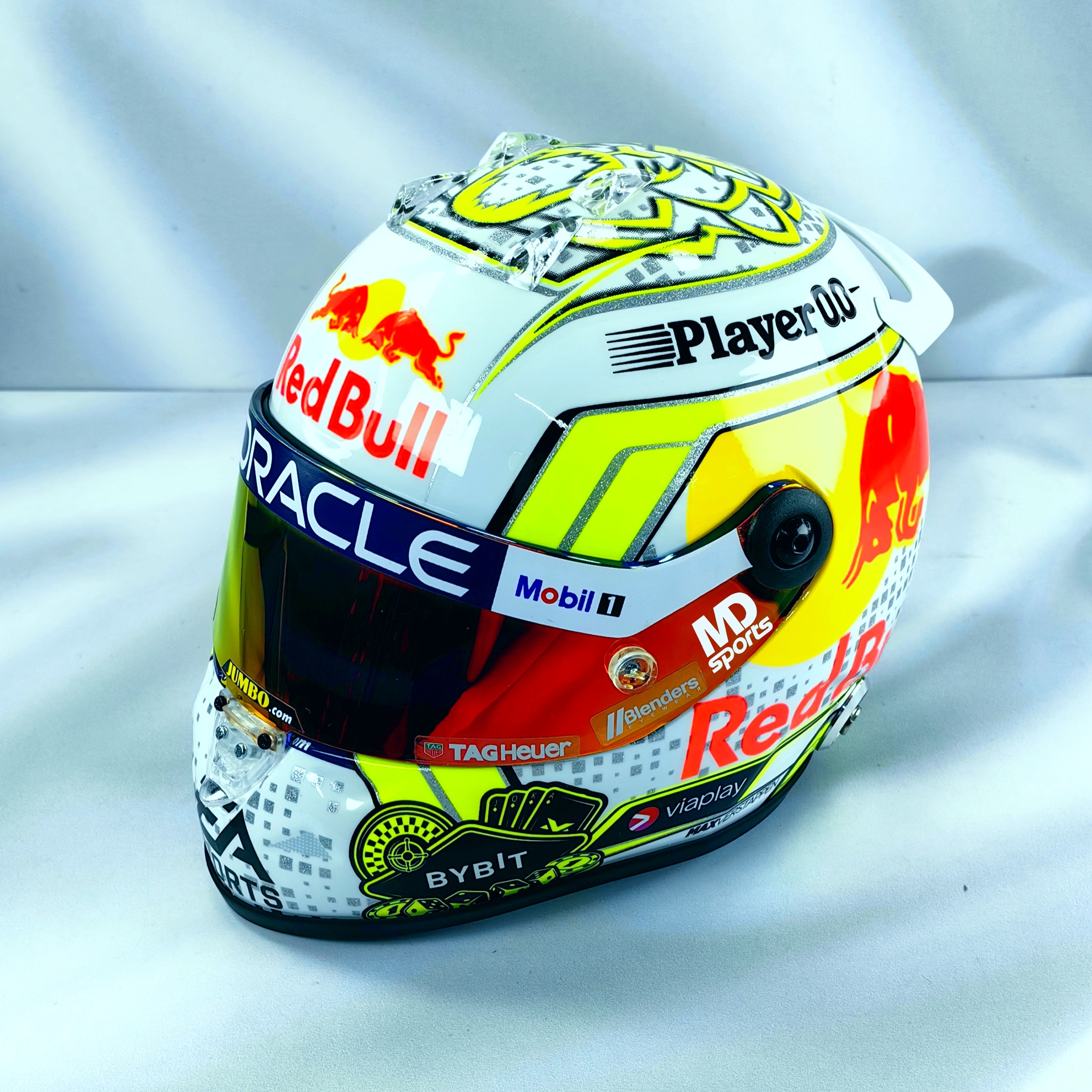 Casco Formula 1 Max Verstappen RedBull GP Las Vegas 2023 Schuberth 1:2