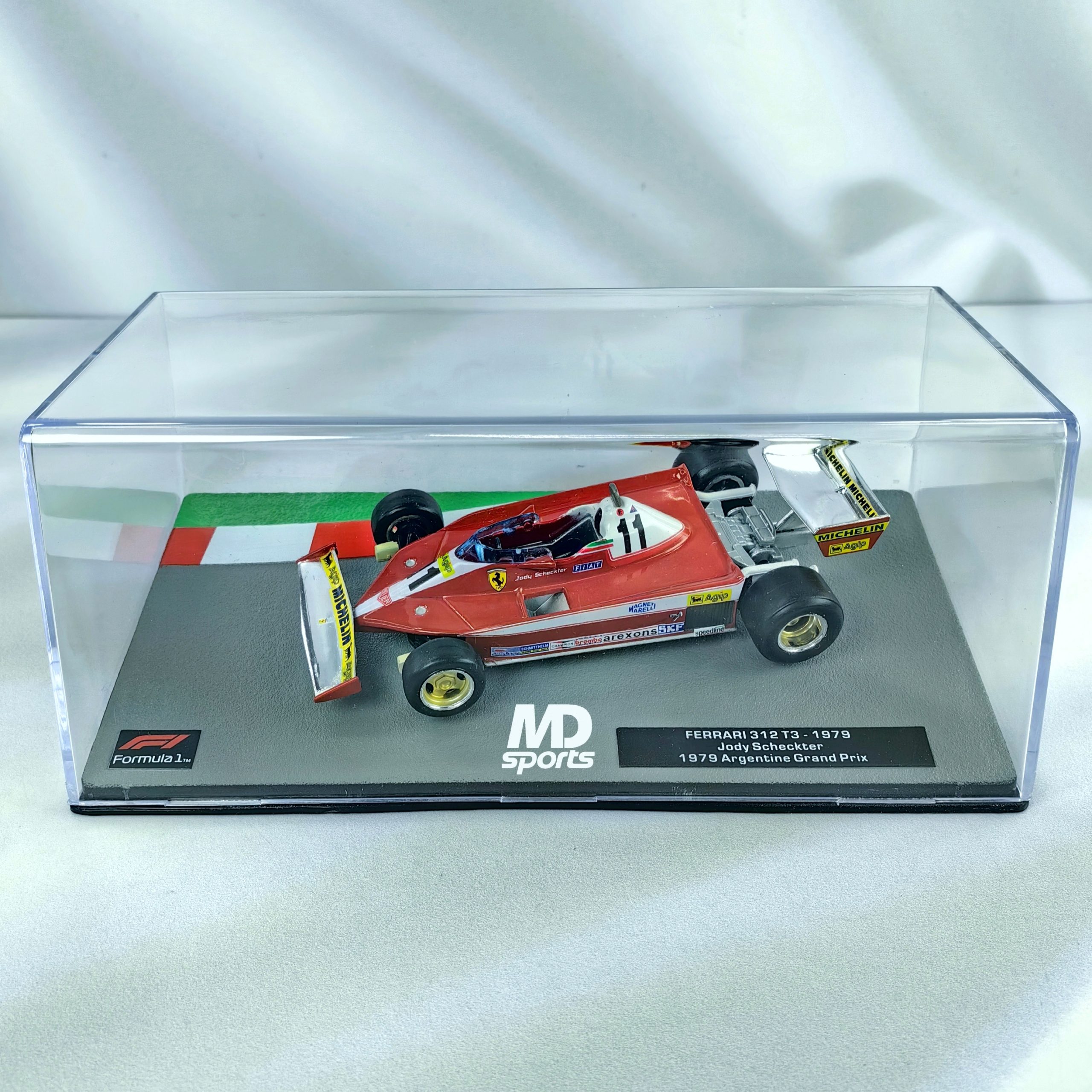 Ferrari 312 T3 1979 #11 Jody Scheckter Caja Acrilica Altaya 1:43